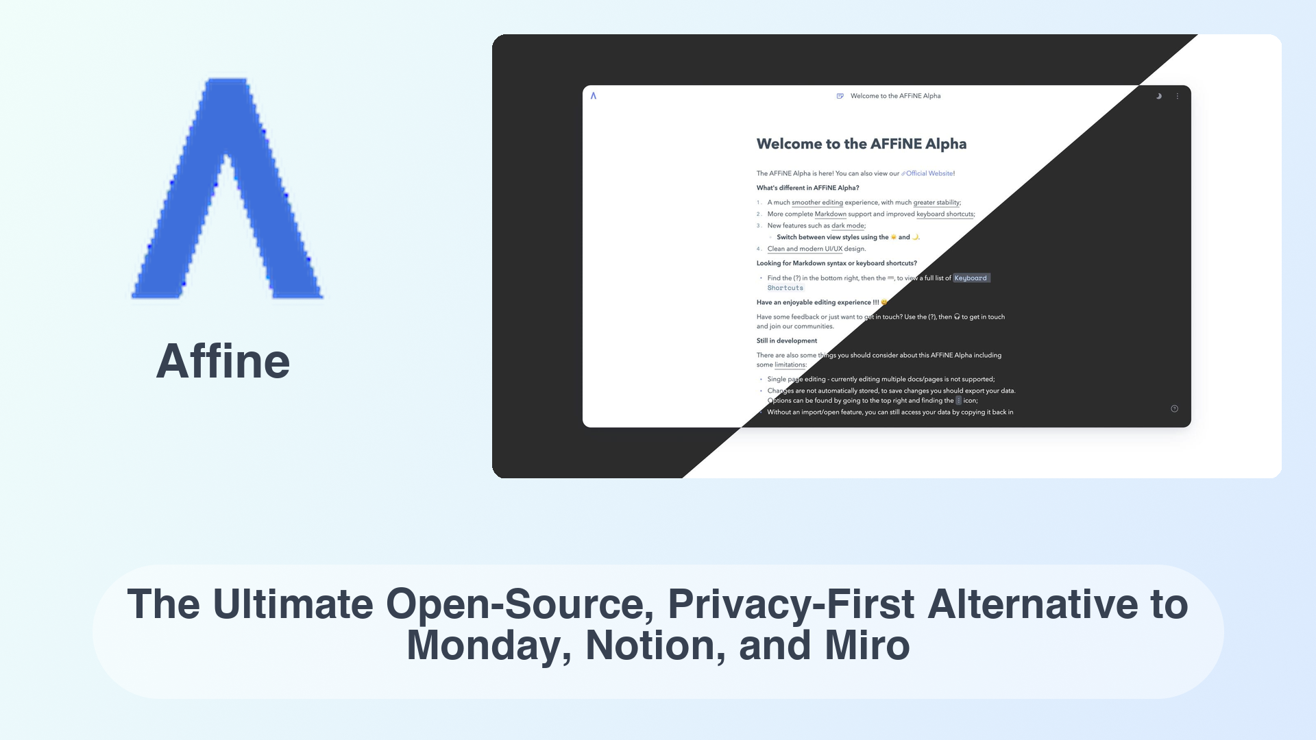 Affine: The Ultimate Open-Source, Privacy-First Alternative to Monday, Notion, and Miro