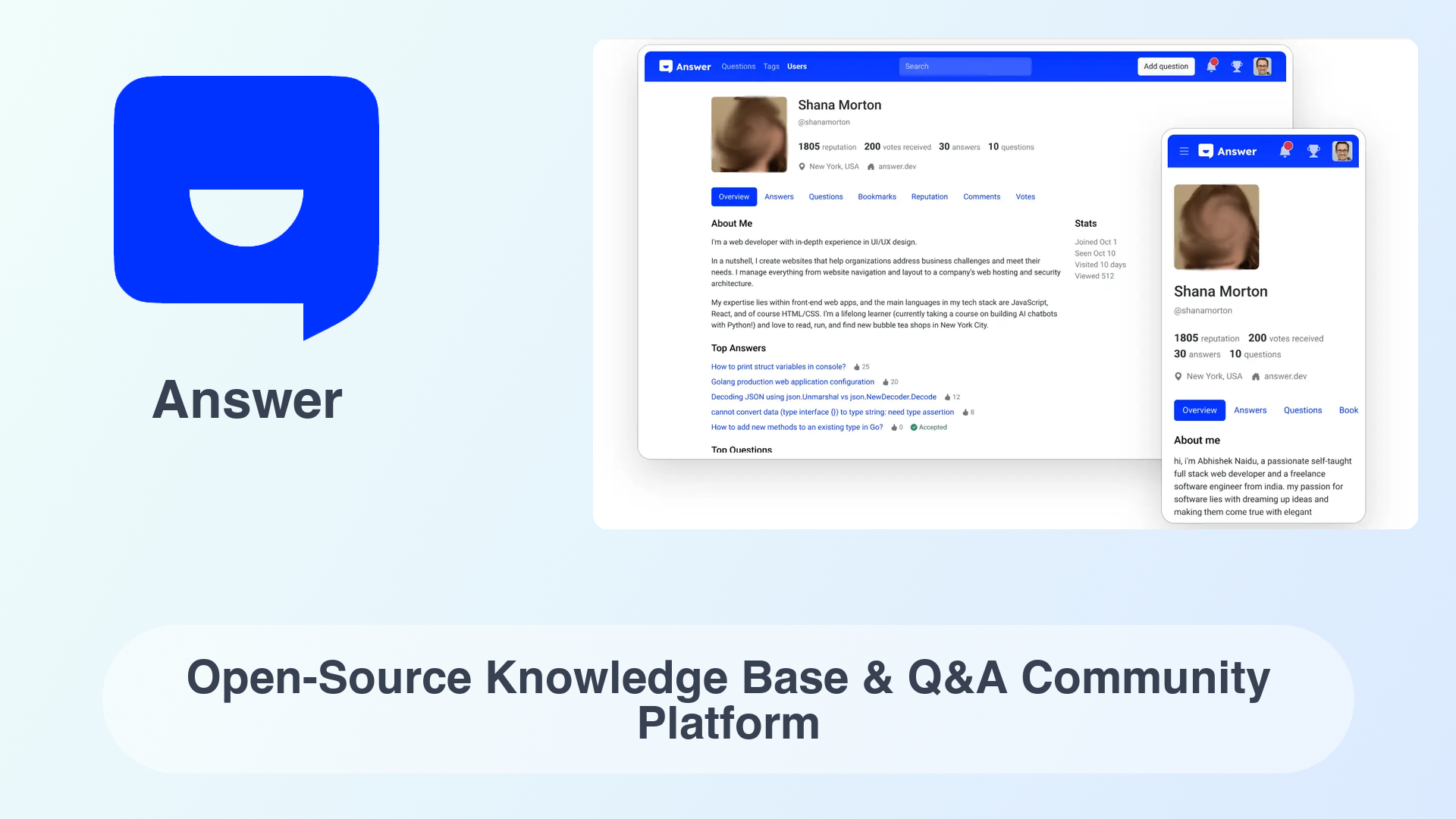 Answer: Open-Source Knowledge Base & Q&A Community Platform