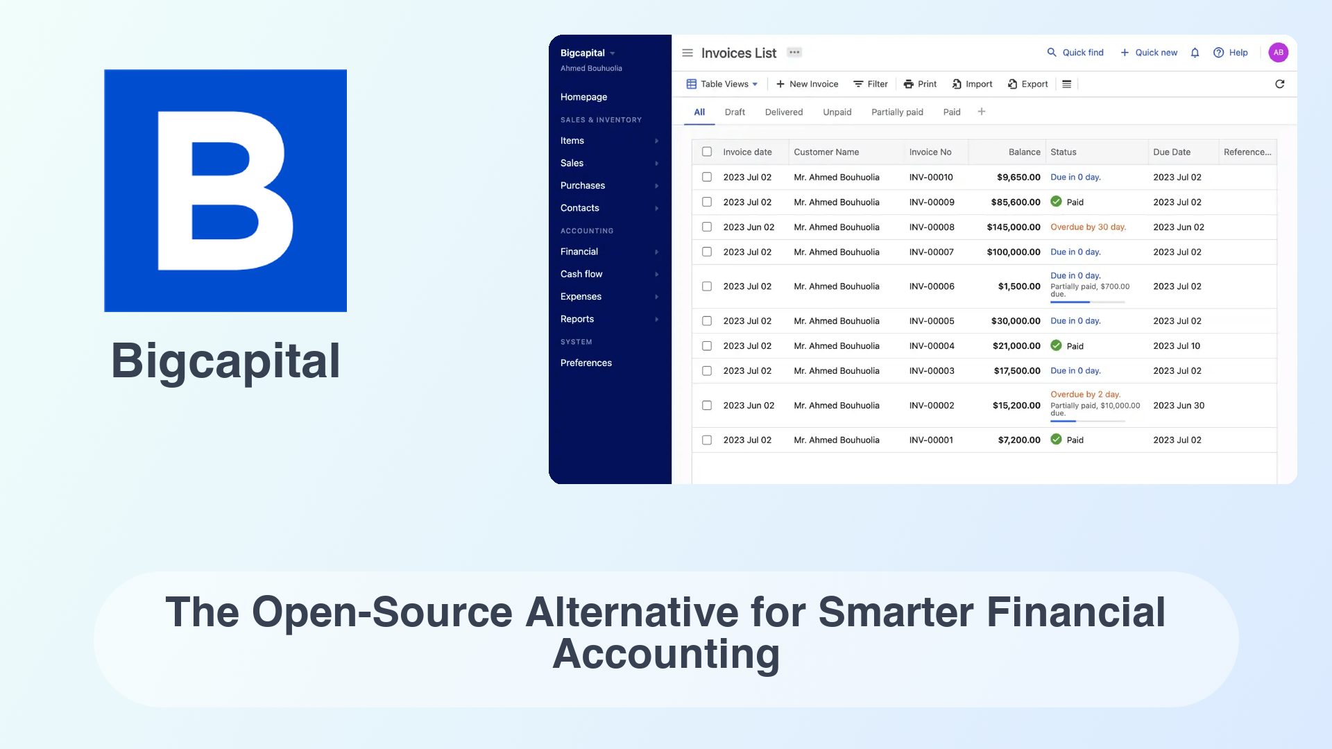 Bigcapital: The Open-Source Alternative for Smarter Financial Accounting