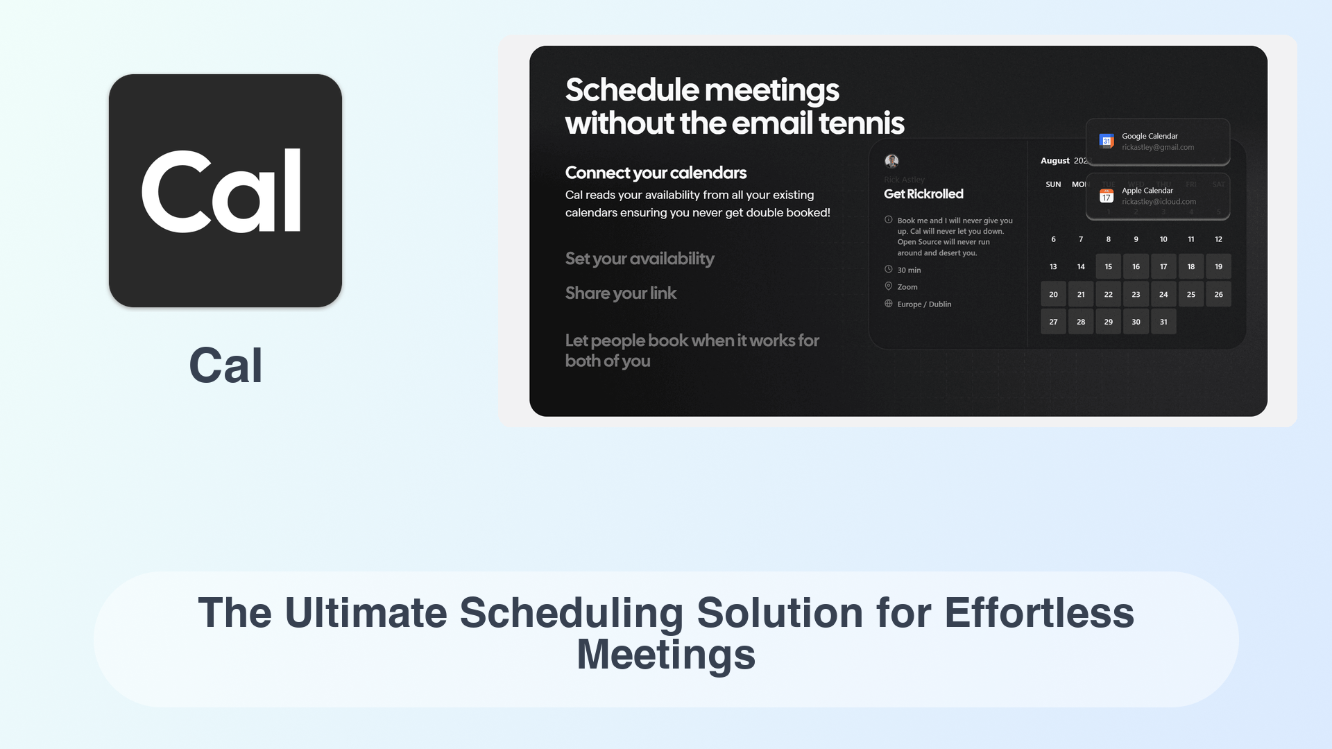 Cal: The Ultimate Scheduling Solution for Effortless Meetings