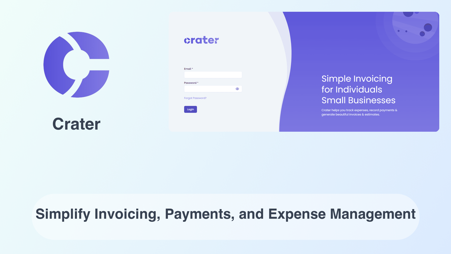 Crater: Simplify Invoicing, Payments, and Expense Management