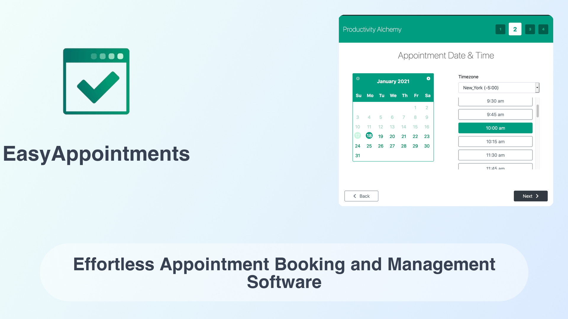 EasyAppointments: Effortless Appointment Booking and Management Software