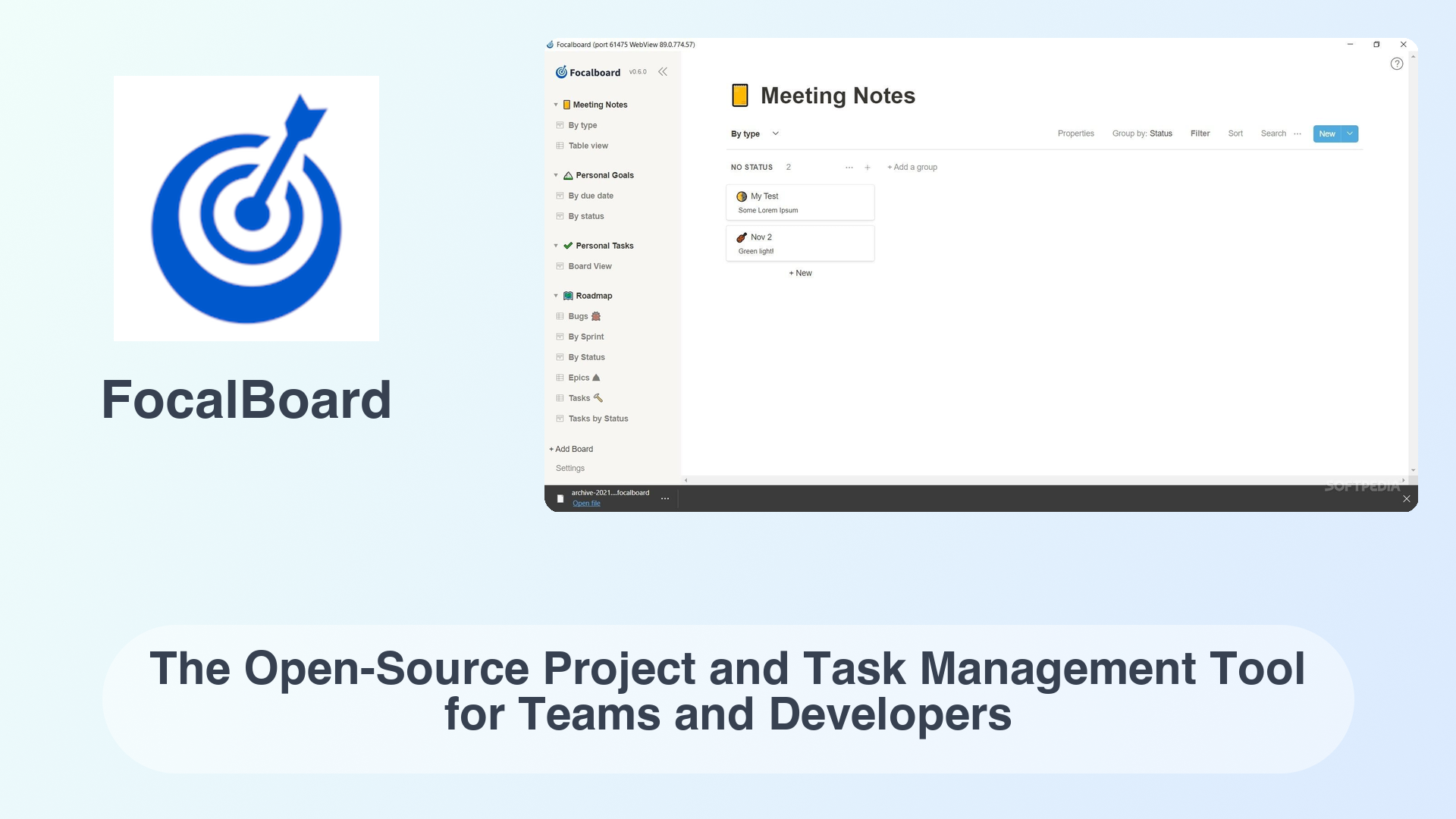 FocalBoard: The Open-Source Project and Task Management Tool for Teams and Developers