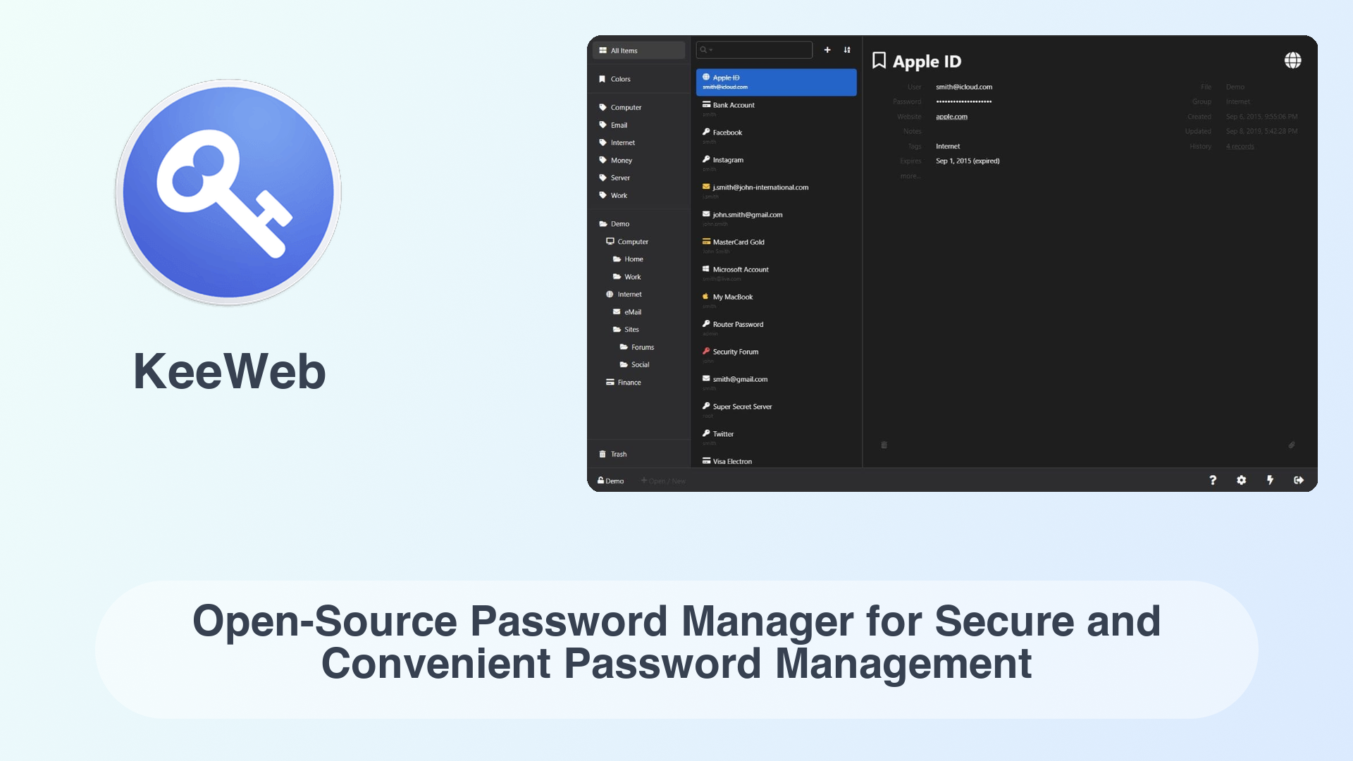 KeeWeb: Open-Source Password Manager for Secure and Convenient Password Management