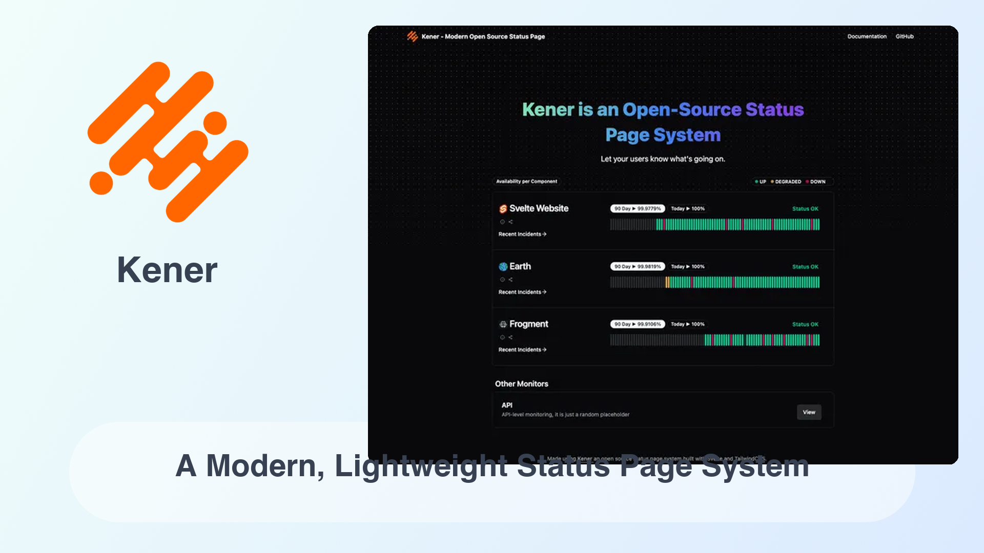 Kener: A Modern, Lightweight Status Page System