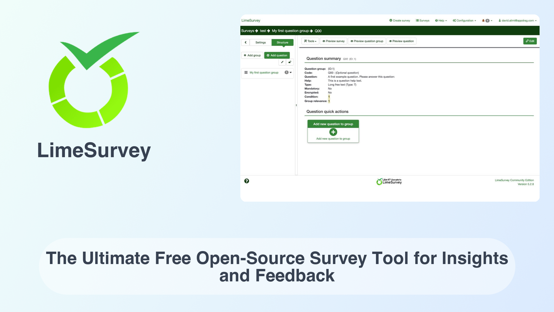 LimeSurvey: The Ultimate Free Open-Source Survey Tool for Insights and Feedback