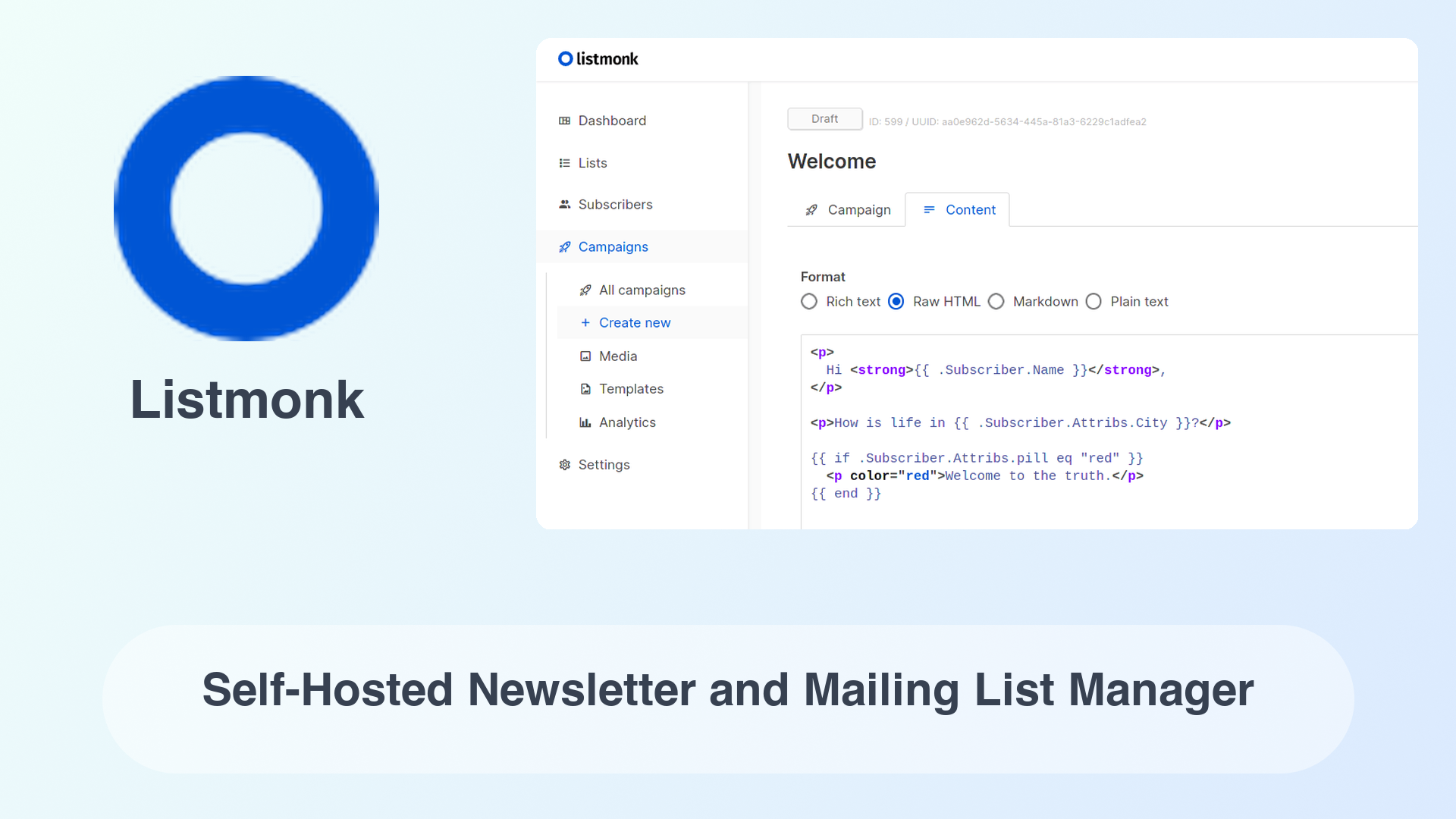 Listmonk: Self-Hosted Newsletter and Mailing List Manager