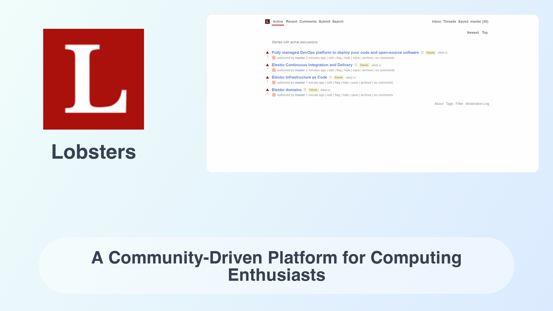 Lobsters: A Community-Driven Platform for Computing Enthusiasts