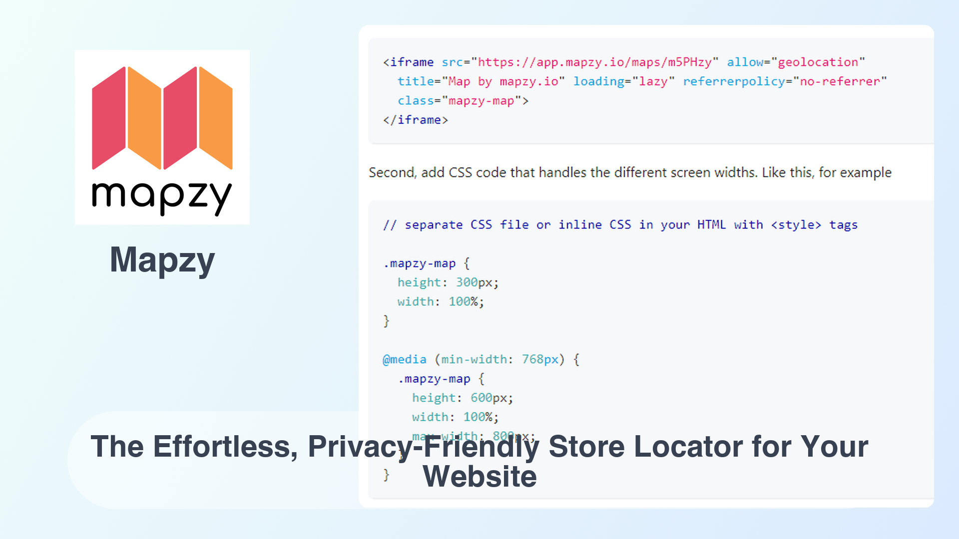 Mapzy: The Effortless, Privacy-Friendly Store Locator for Your Website