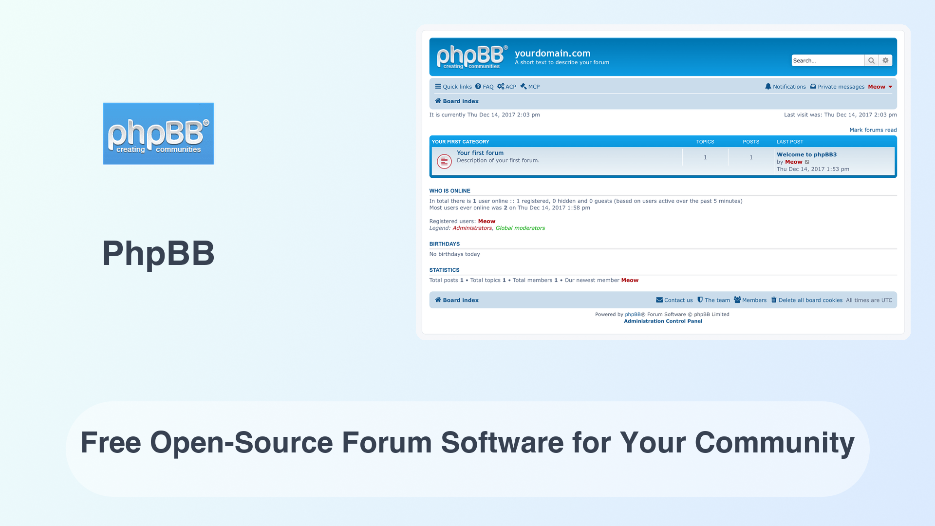 PhpBB: Free Open-Source Forum Software for Your Community