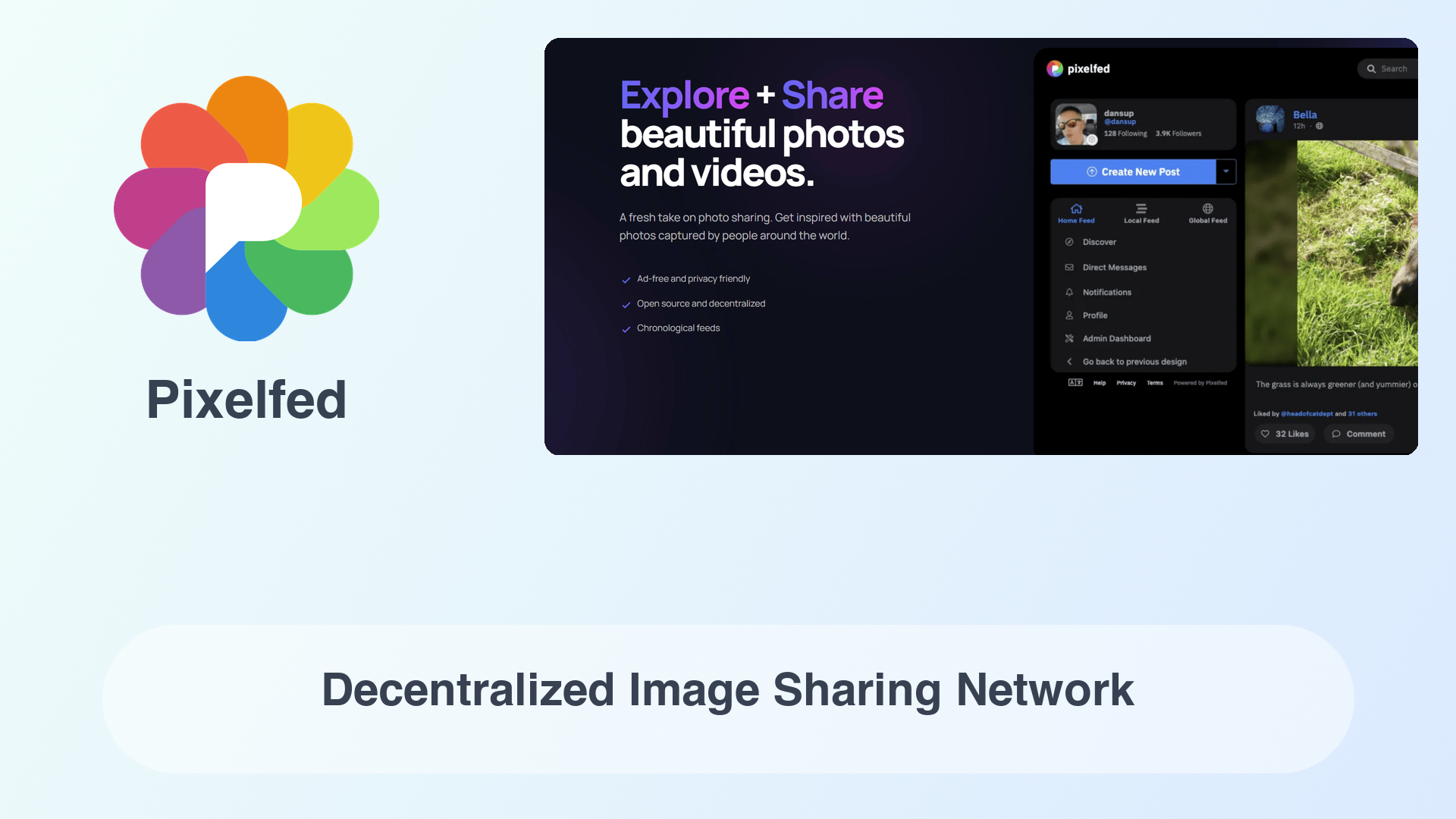 Pixelfed: Decentralized Image Sharing Network