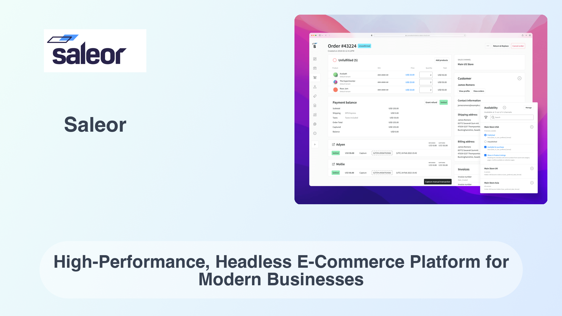 Saleor: High-Performance, Headless E-Commerce Platform for Modern Businesses