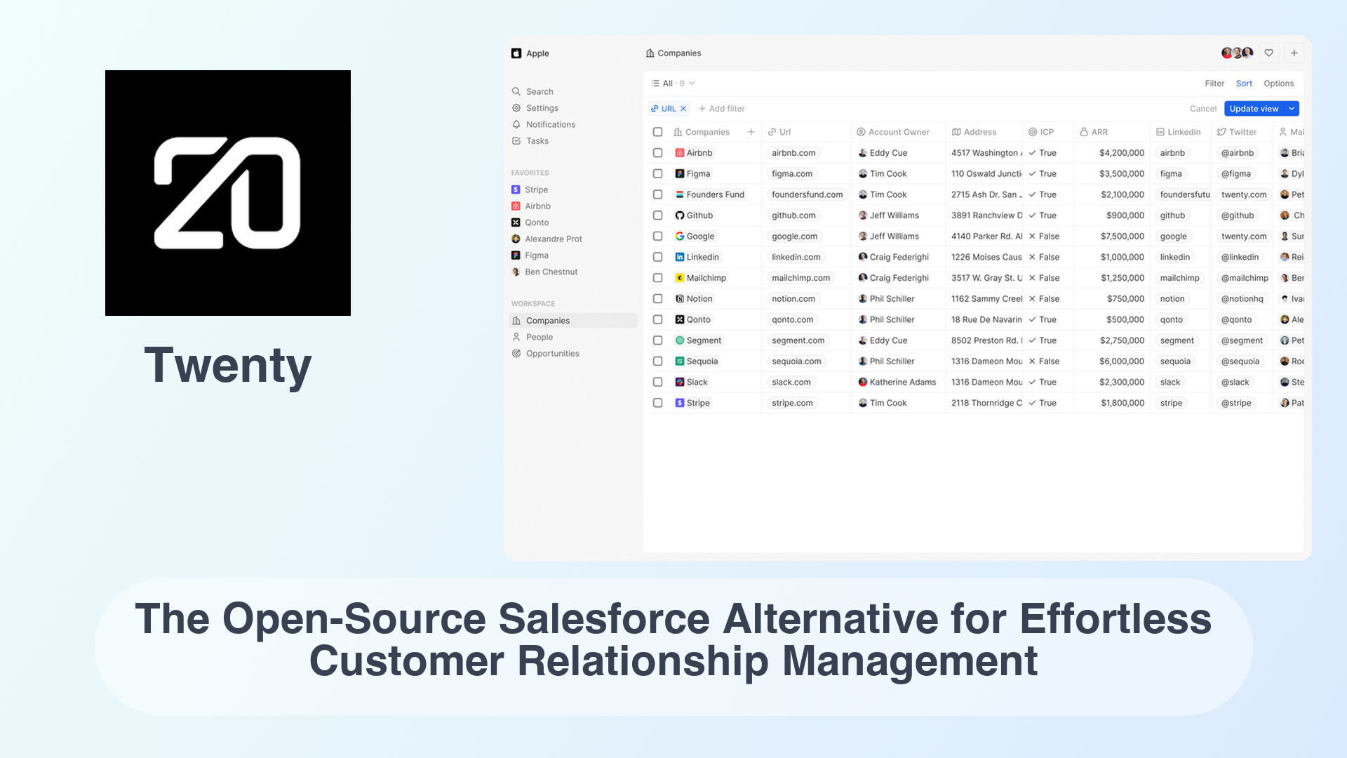 Twenty: The Open-Source Salesforce Alternative for Effortless Customer Relationship Management