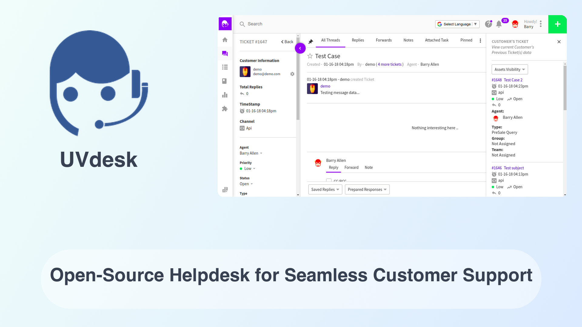 UVdesk: Open-Source Helpdesk for Seamless Customer Support