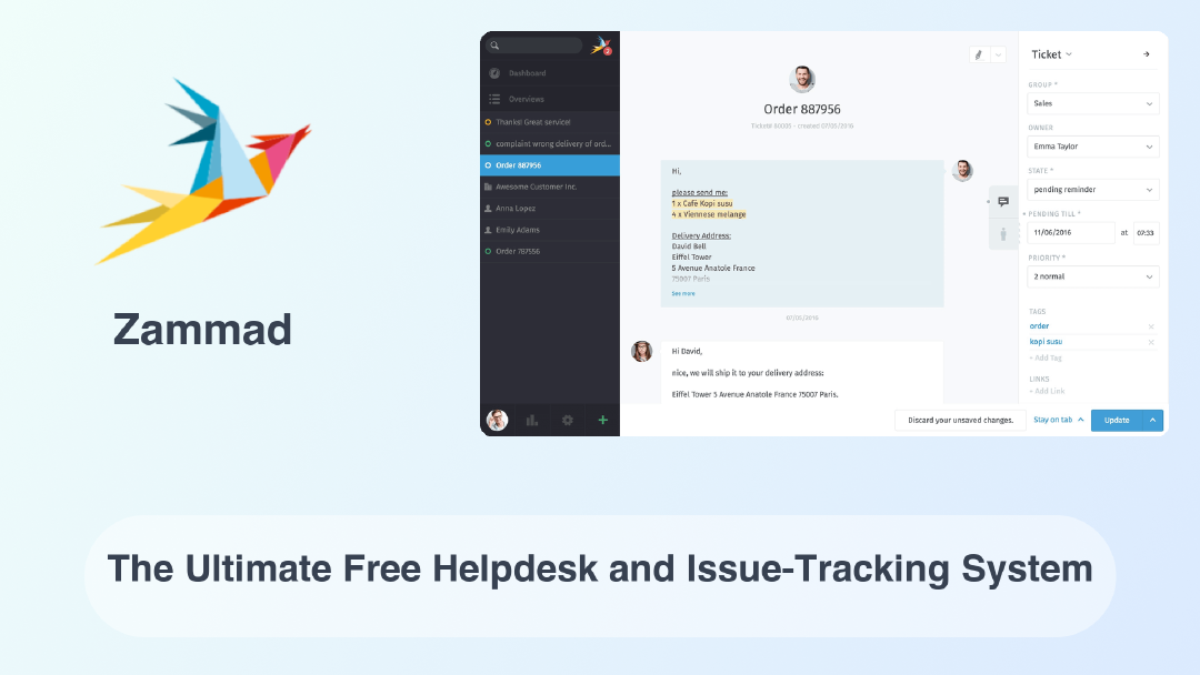 Zammad: The Ultimate Free Helpdesk and Issue-Tracking System | OctaByte ...