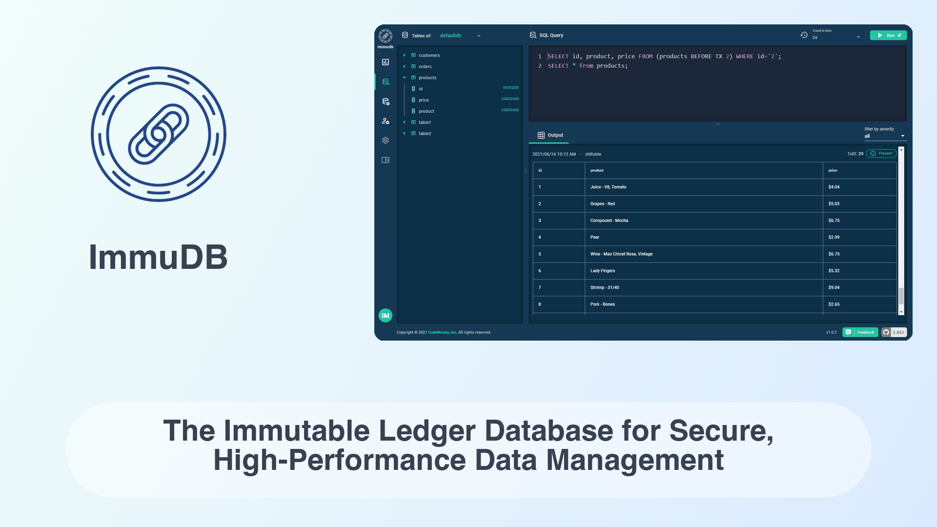 ImmuDB: The Immutable Ledger Database for Secure, High-Performance Data Management