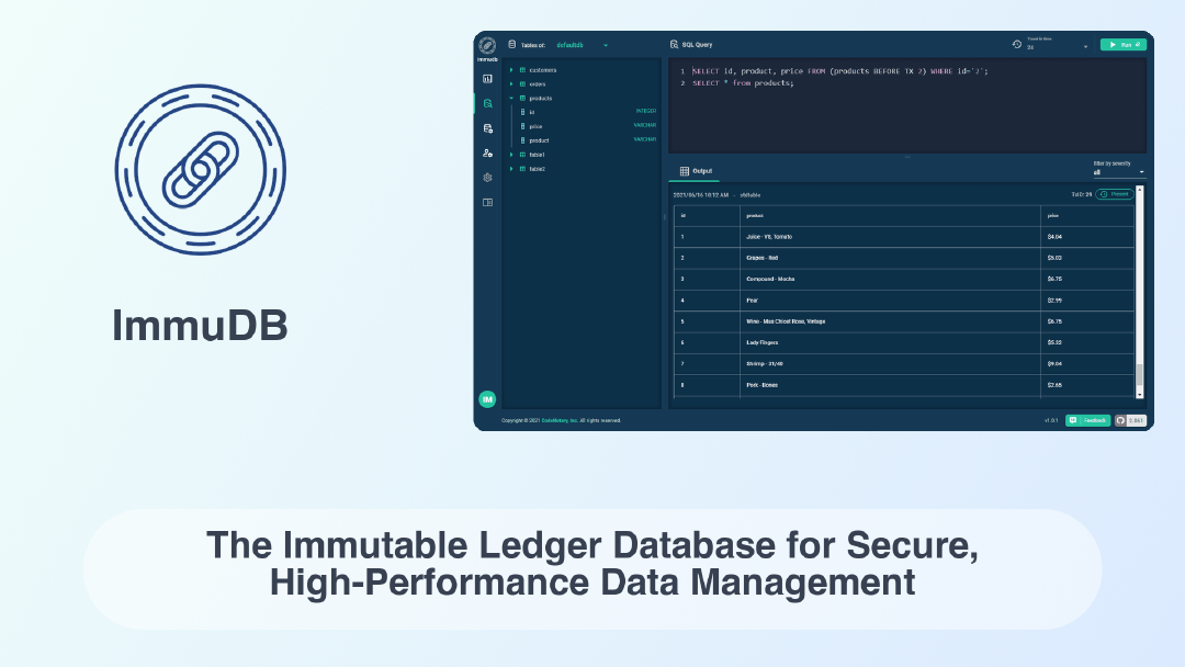 ImmuDB: The Immutable Ledger Database for Secure, High-Performance Data ...