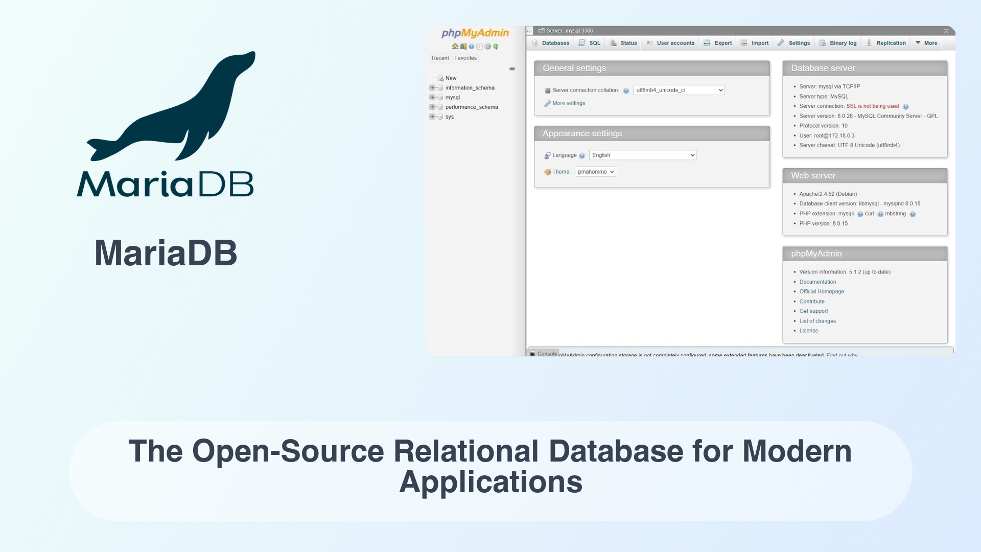 MariaDB: The Open-Source Relational Database for Modern Applications