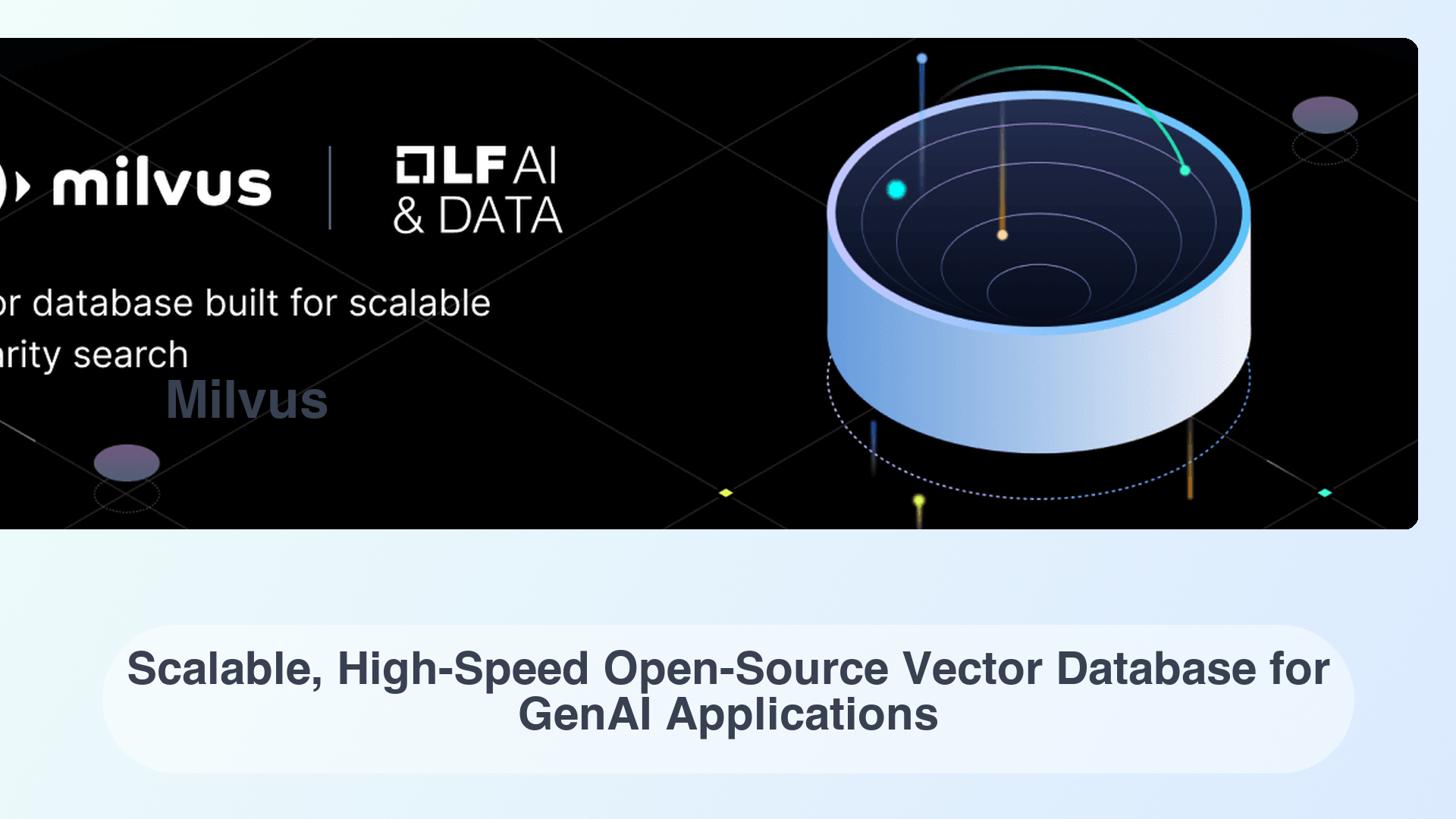 Milvus: Scalable, High-Speed Open-Source Vector Database for GenAI Applications