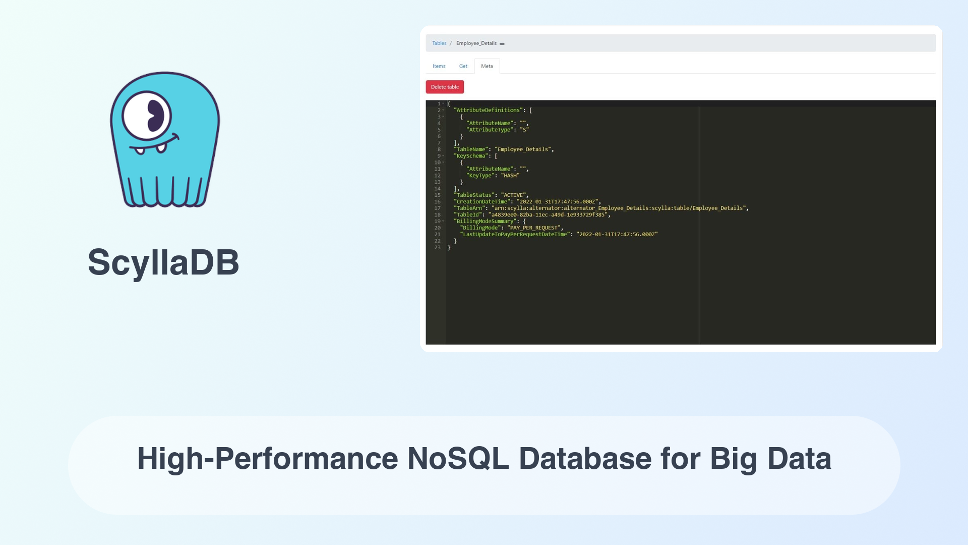 ScyllaDB: High-Performance NoSQL Database for Big Data