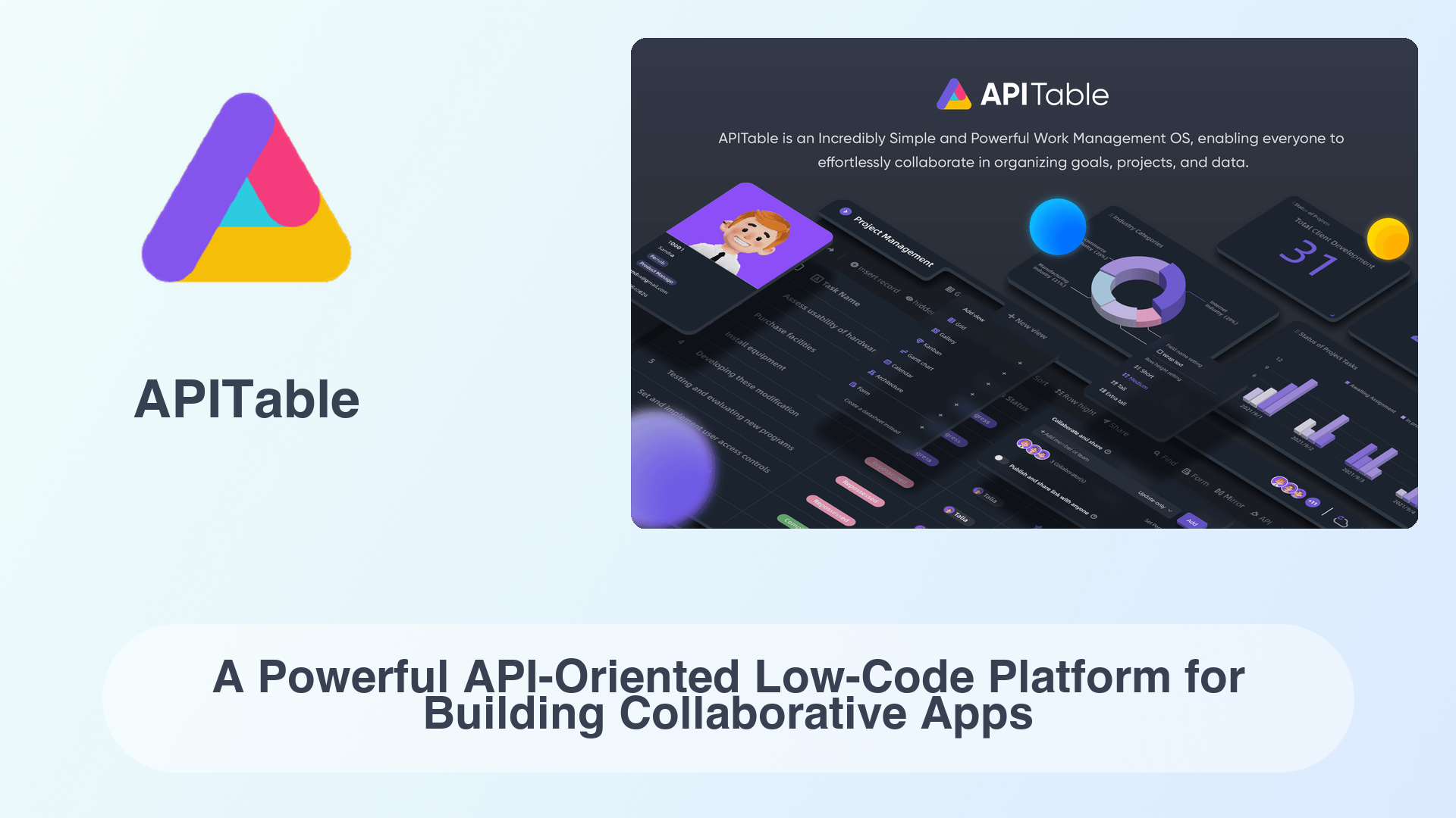 APITable: A Powerful API-Oriented Low-Code Platform for Building Collaborative Apps