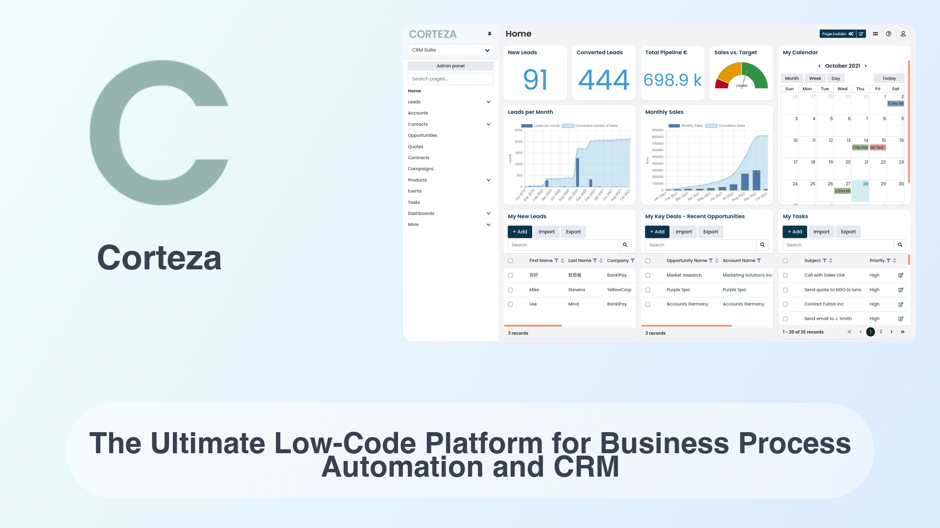 Corteza: The Ultimate Low-Code Platform for Business Process Automation and CRM