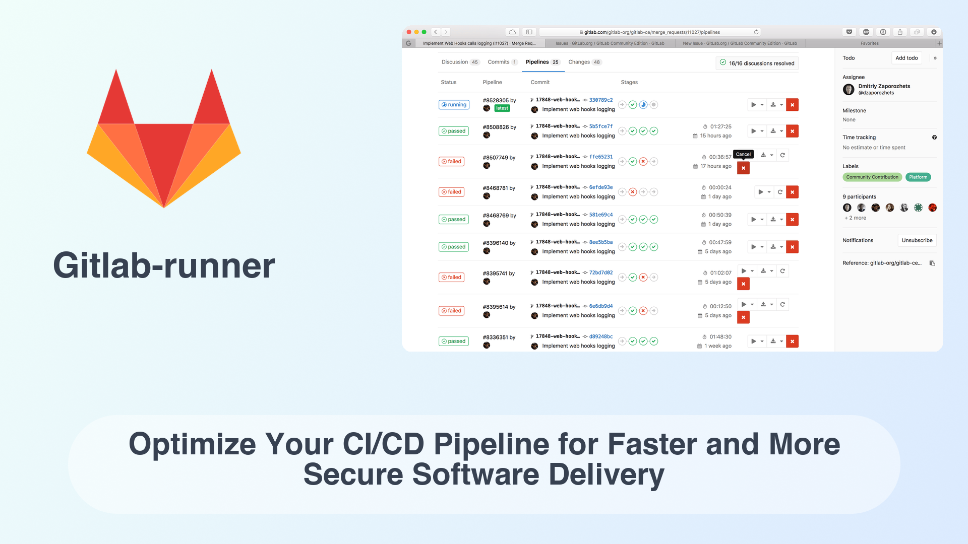 Gitlab-runner: Optimize Your CI/CD Pipeline for Faster and More Secure Software Delivery