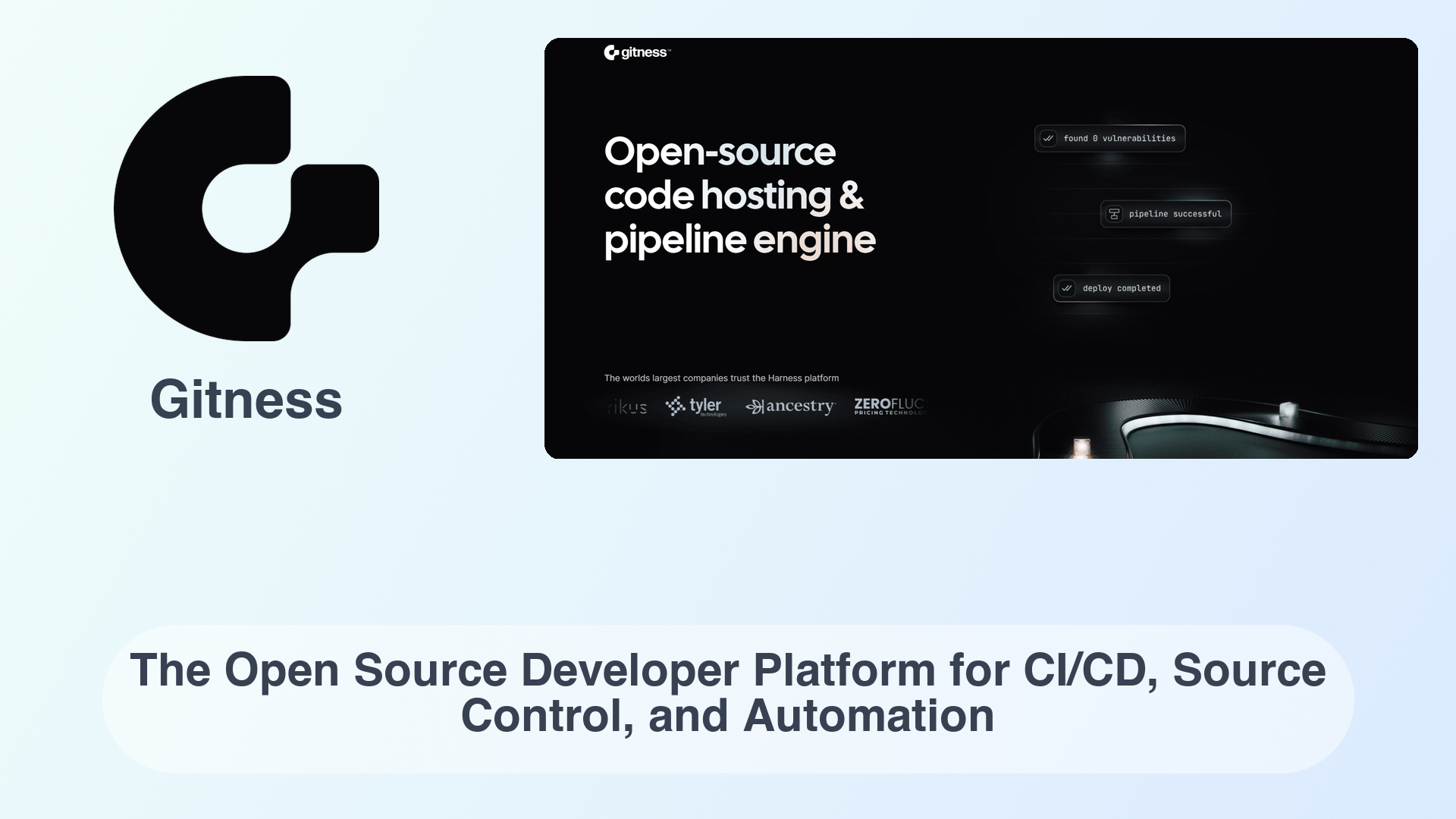 Gitness: The Open Source Developer Platform for CI/CD, Source Control, and Automation