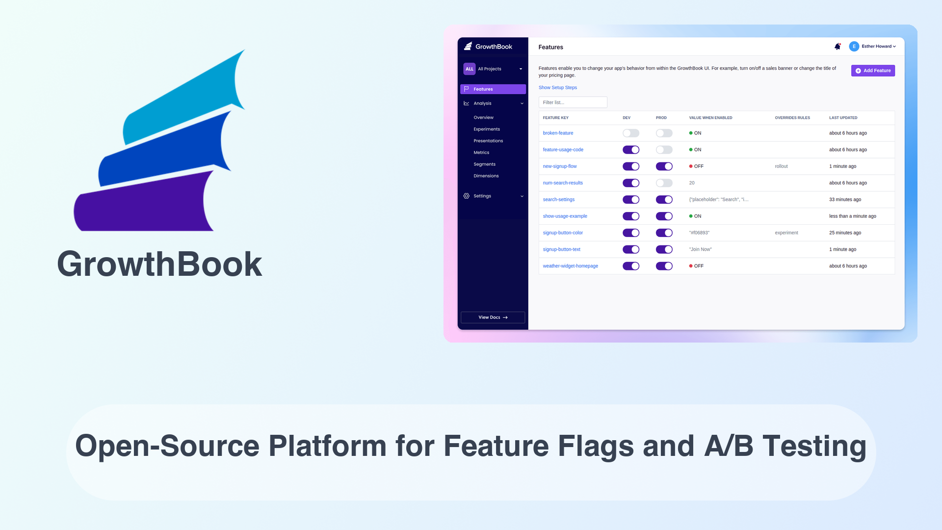 GrowthBook: Open-Source Platform for Feature Flags and A/B Testing