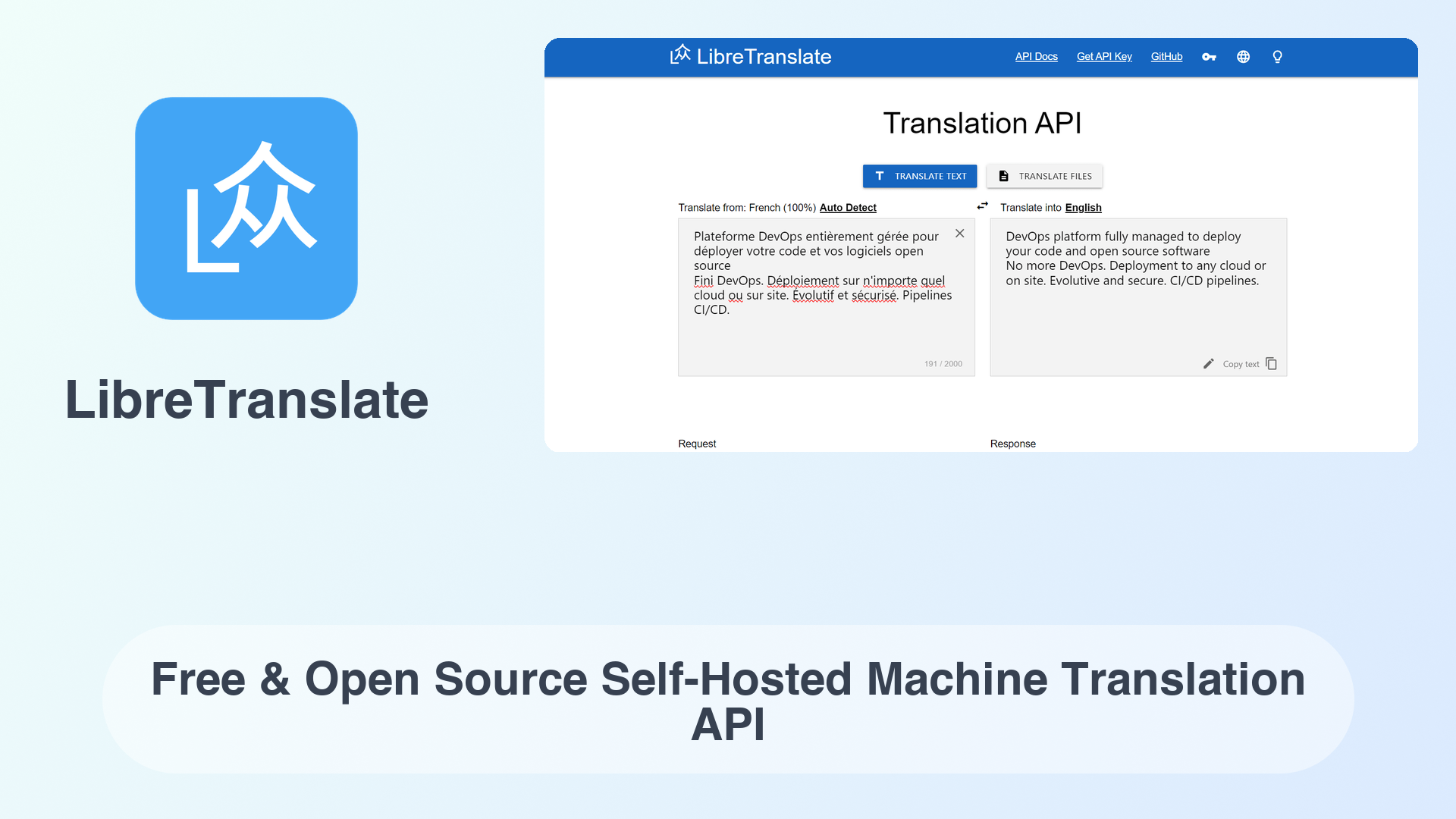 LibreTranslate: Free & Open Source Self-Hosted Machine Translation API