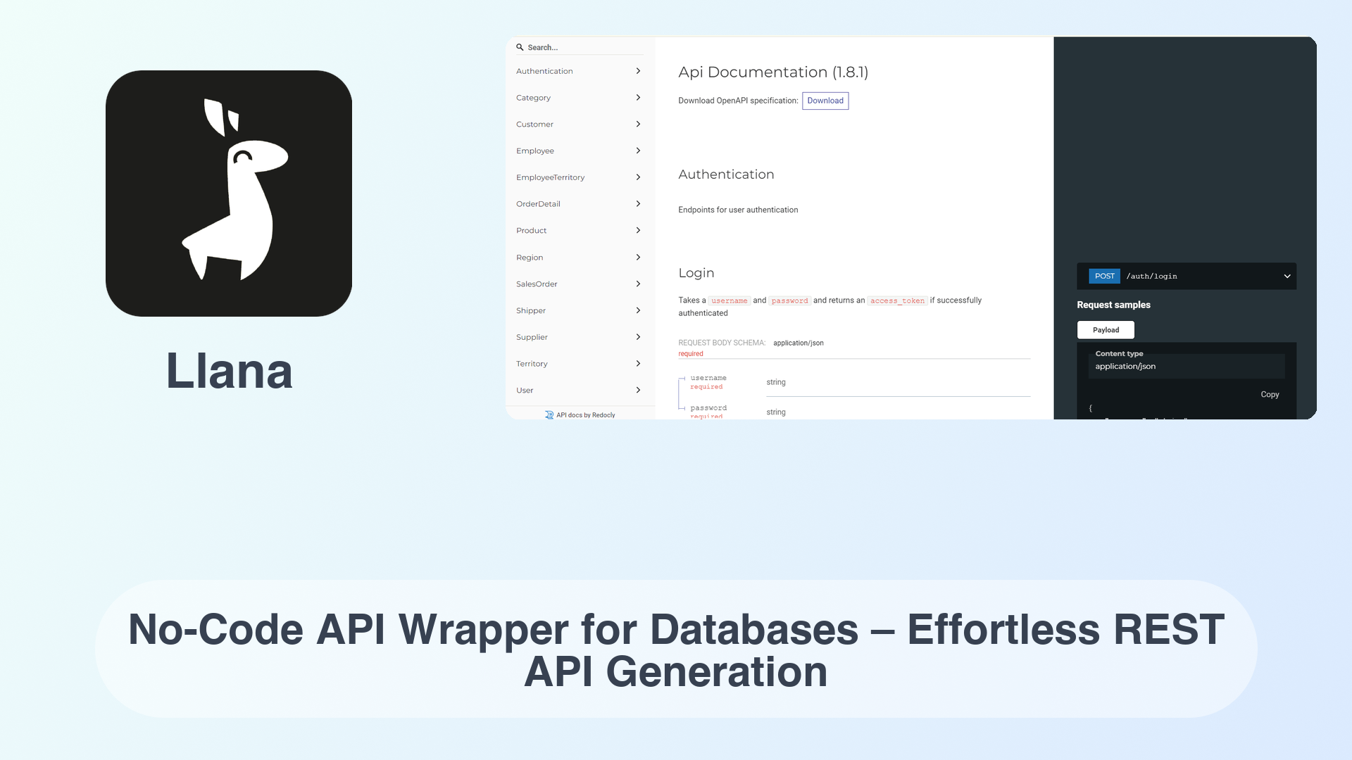 Llana: No-Code API Wrapper for Databases – Effortless REST API Generation