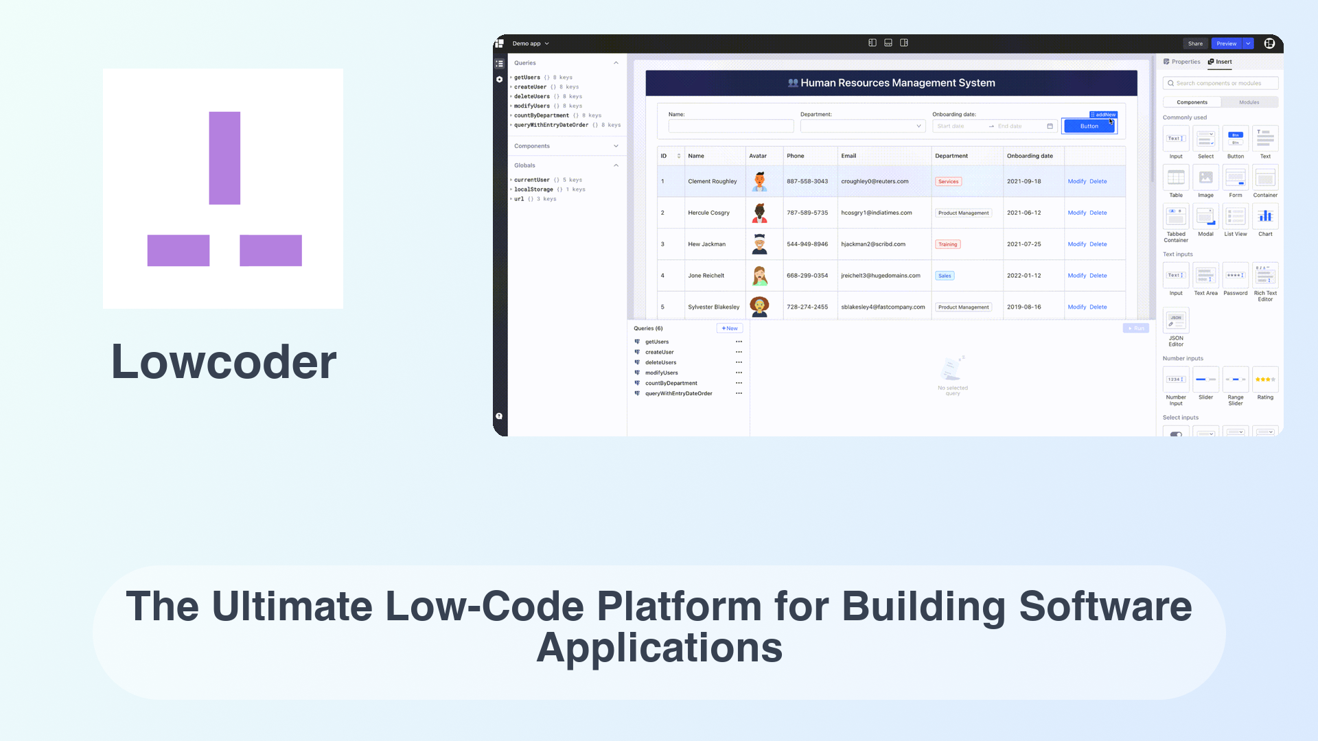 Lowcoder: The Ultimate Low-Code Platform for Building Software Applications