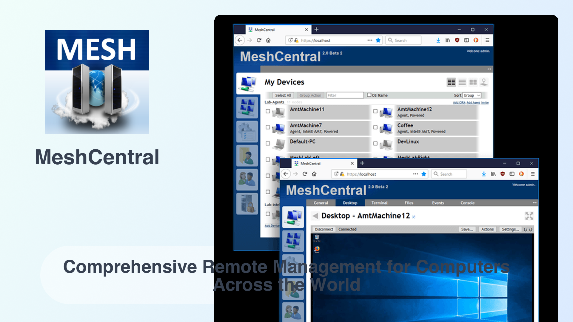 MeshCentral: Comprehensive Remote Management for Computers Across the World