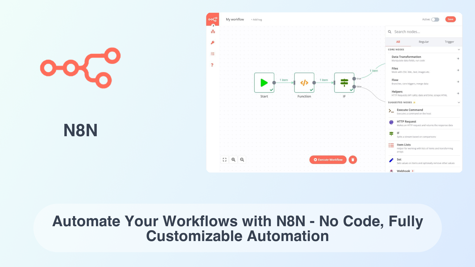 N8N: Automate Your Workflows with N8N - No Code, Fully Customizable Automation