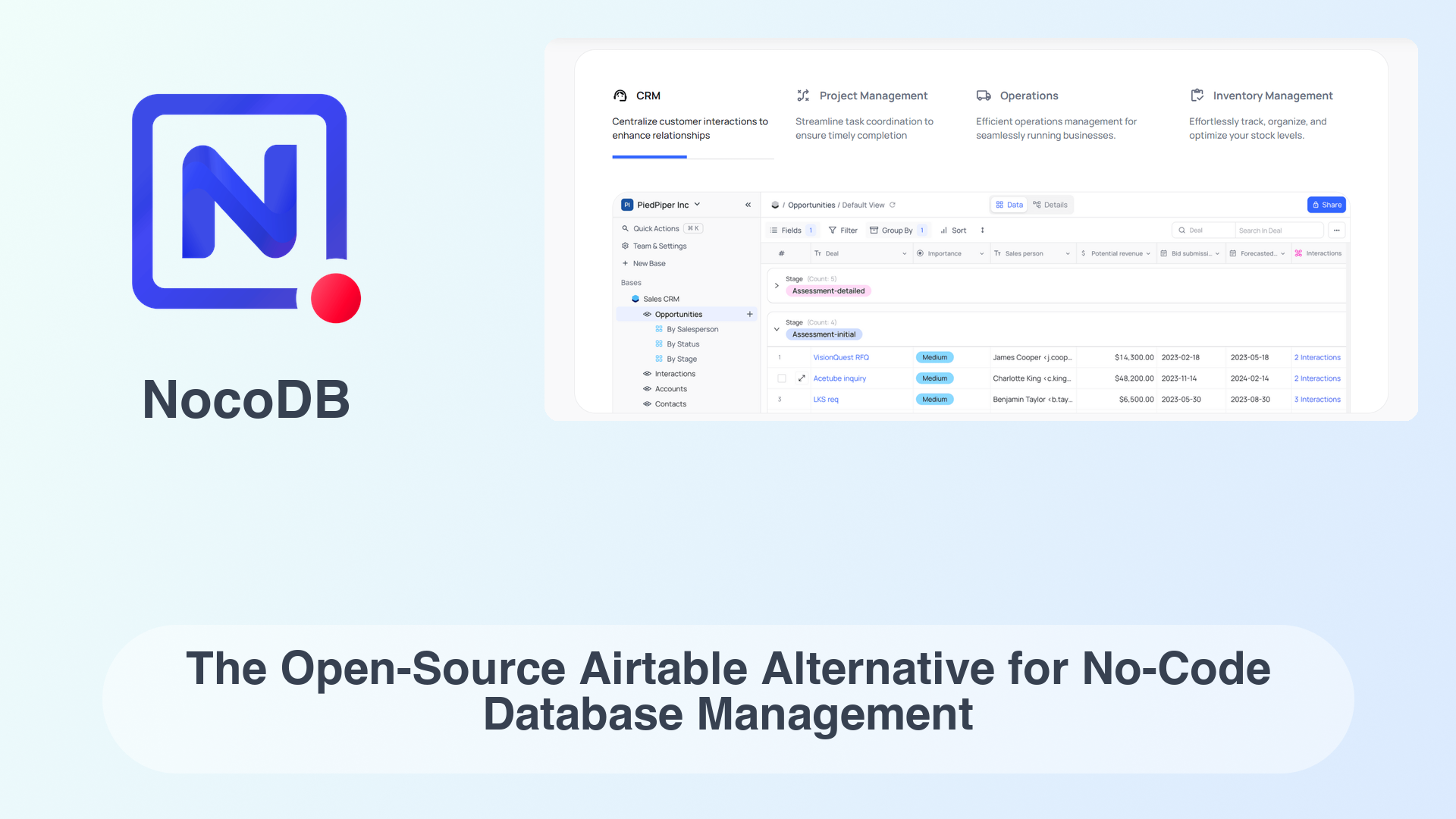 NocoDB: The Open-Source Airtable Alternative for No-Code Database Management