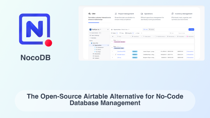 NocoDB: The Open-Source Airtable Alternative for No-Code Database ...
