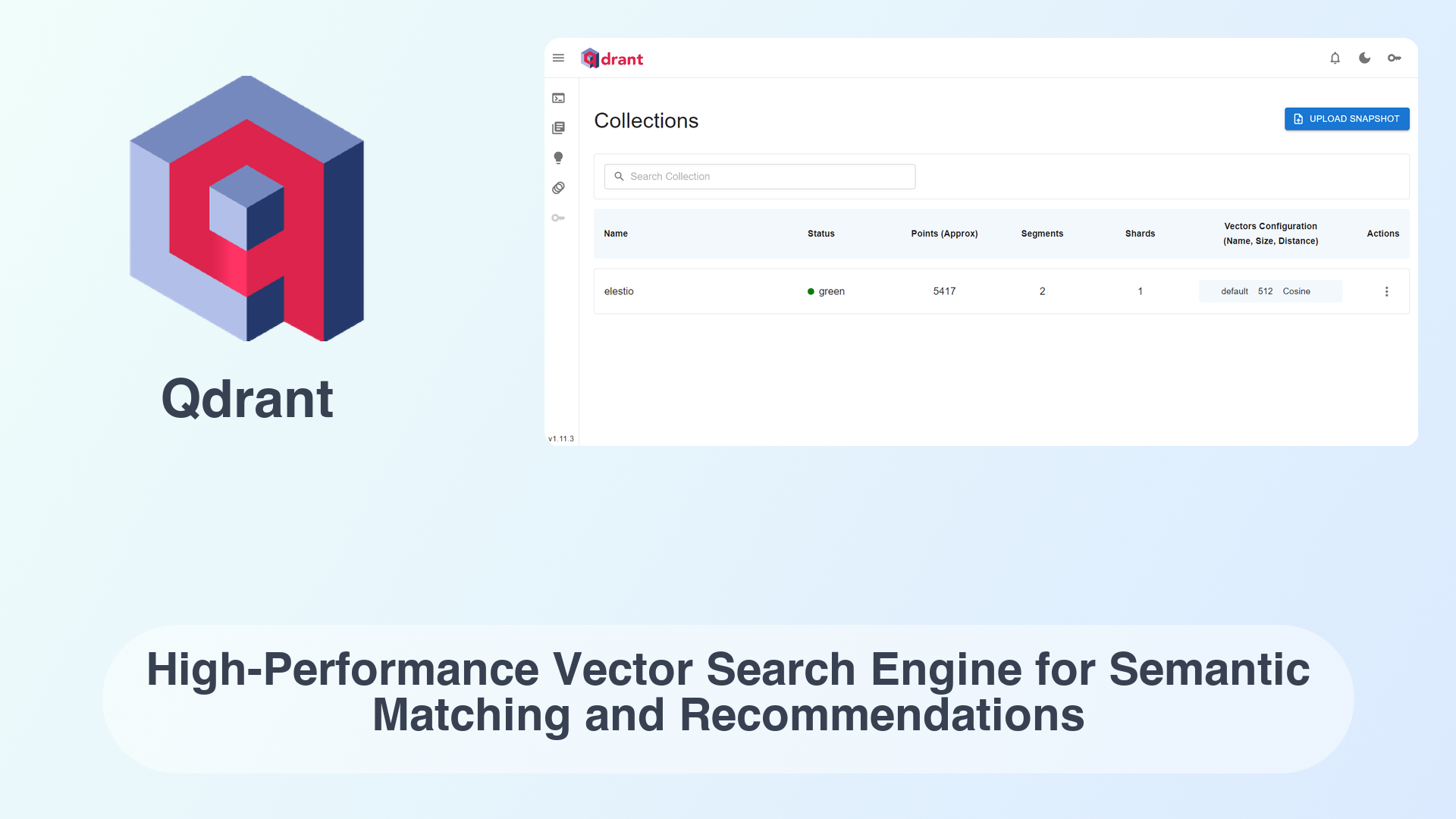 Qdrant: High-Performance Vector Search Engine for Semantic Matching and Recommendations