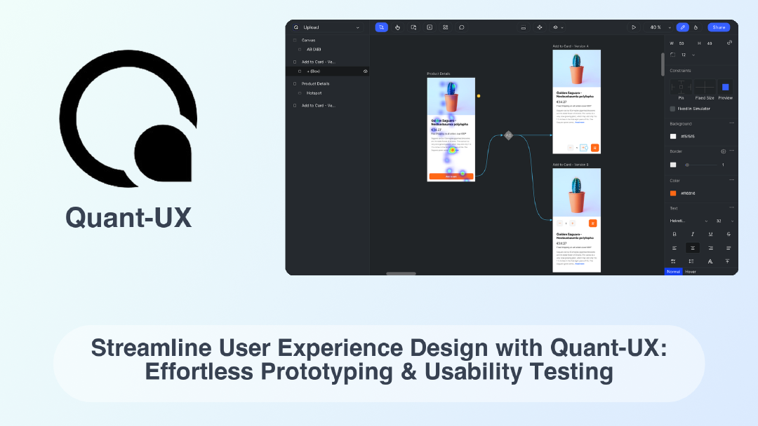 Quant-UX: Streamline User Experience Design with Quant-UX: Effortless ...