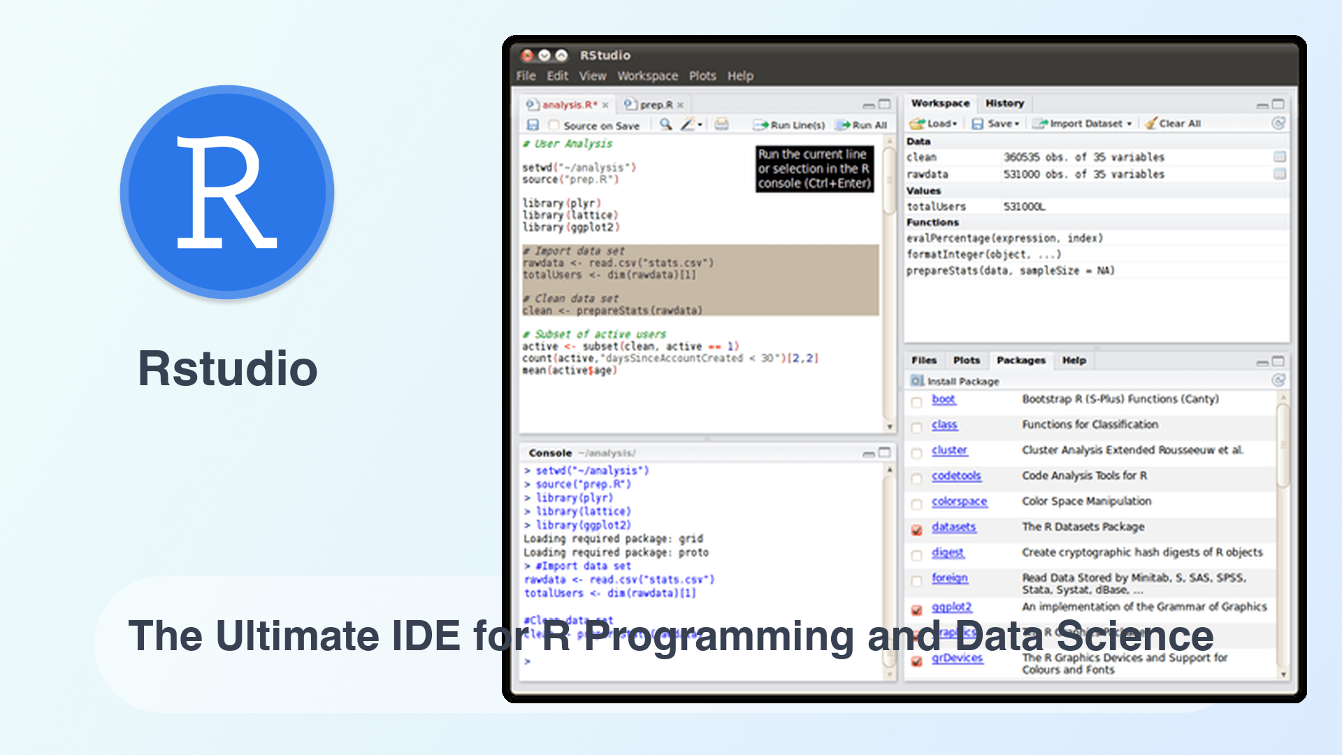 Rstudio: The Ultimate IDE for R Programming and Data Science