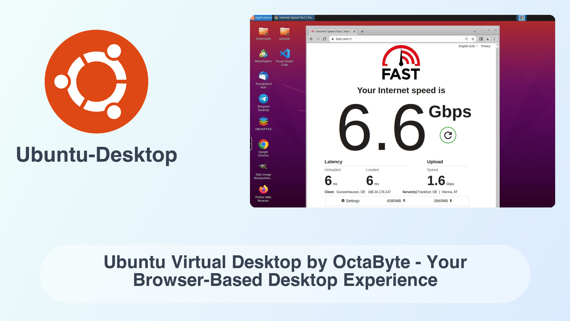 Ubuntu-Desktop: Ubuntu Virtual Desktop by OctaByte - Your Browser-Based Desktop Experience