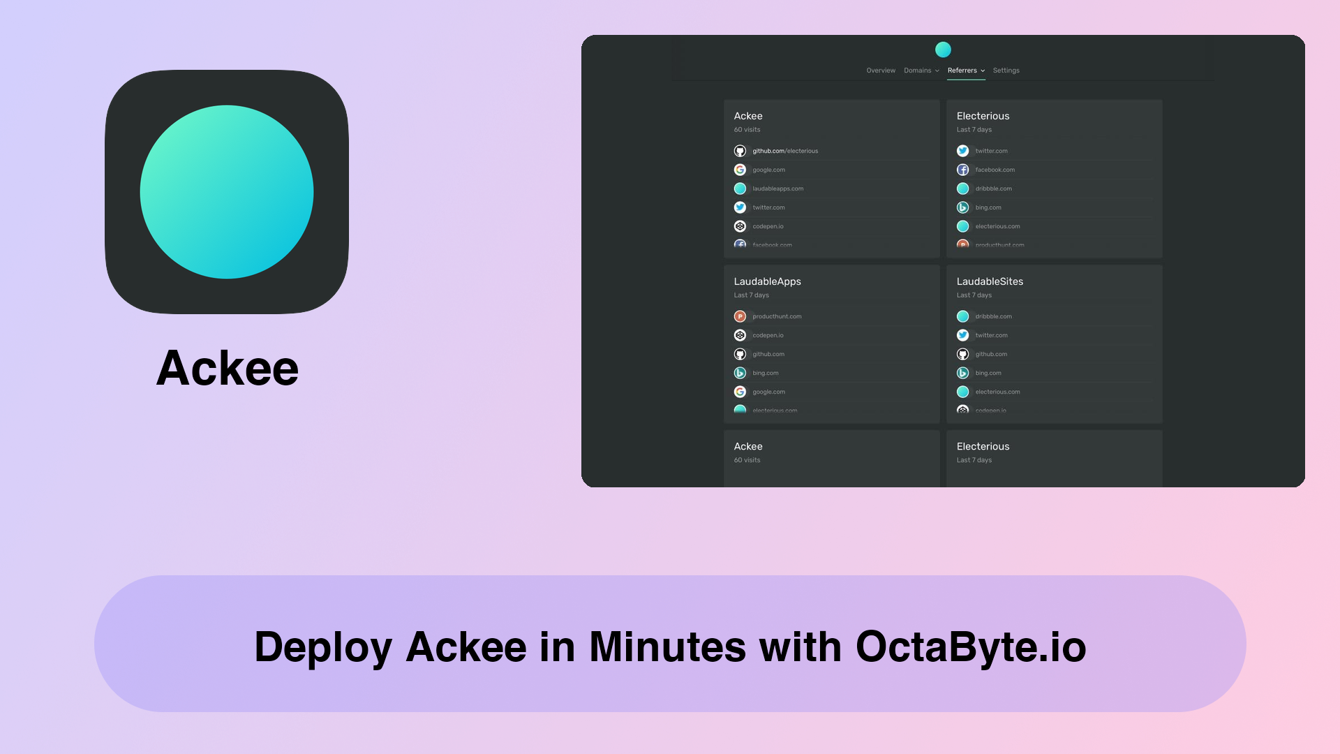 Deploy Ackee in Minutes with OctaByte.io