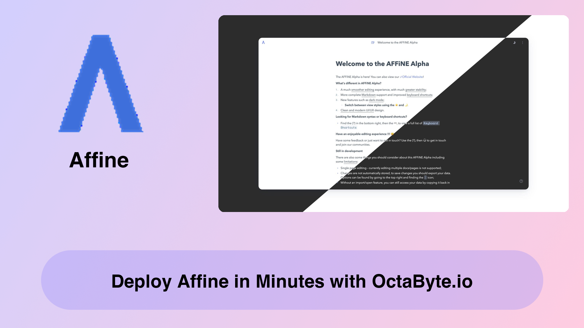 Deploy Affine in Minutes with OctaByte.io