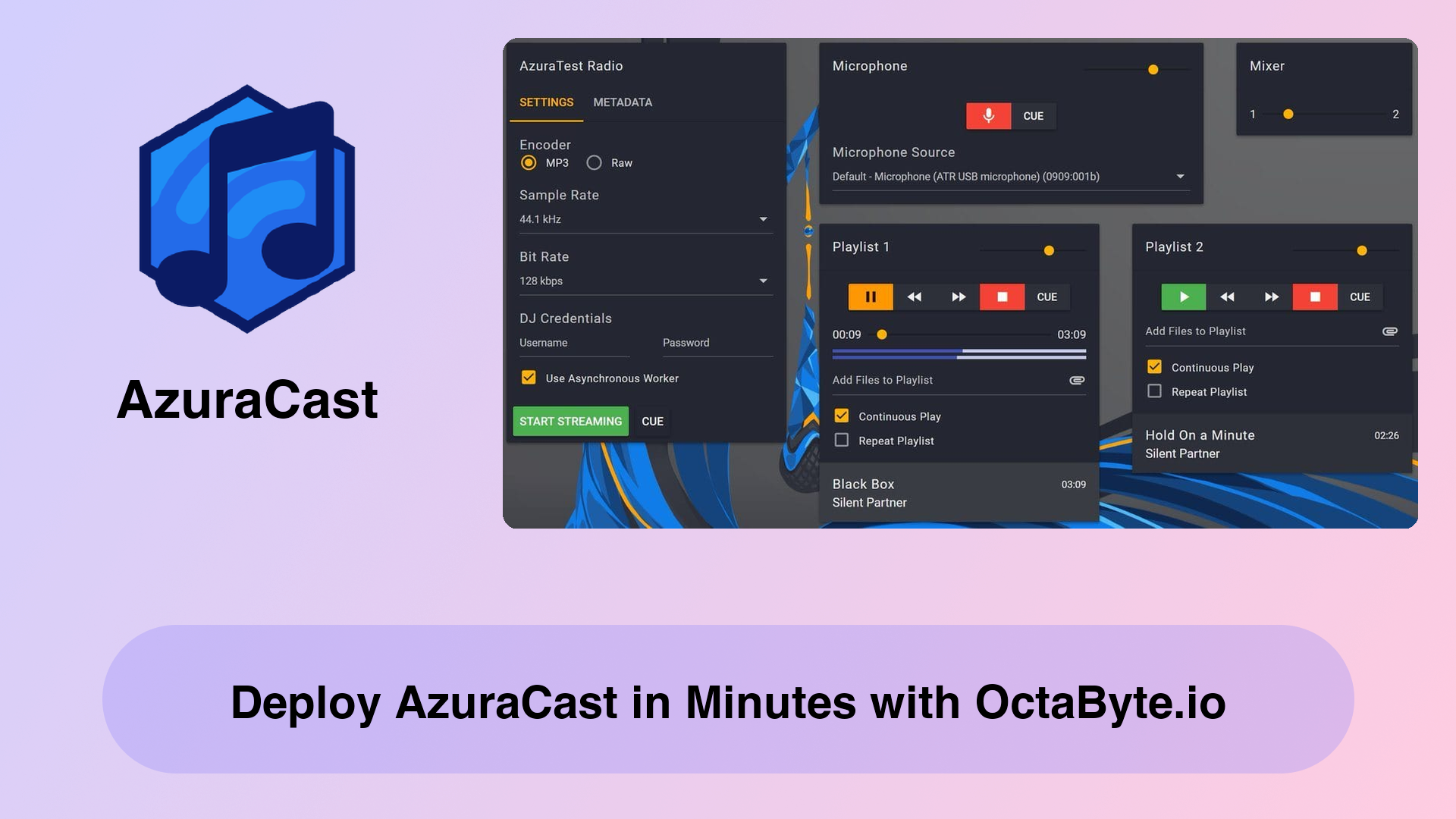 Deploy AzuraCast in Minutes with OctaByte.io