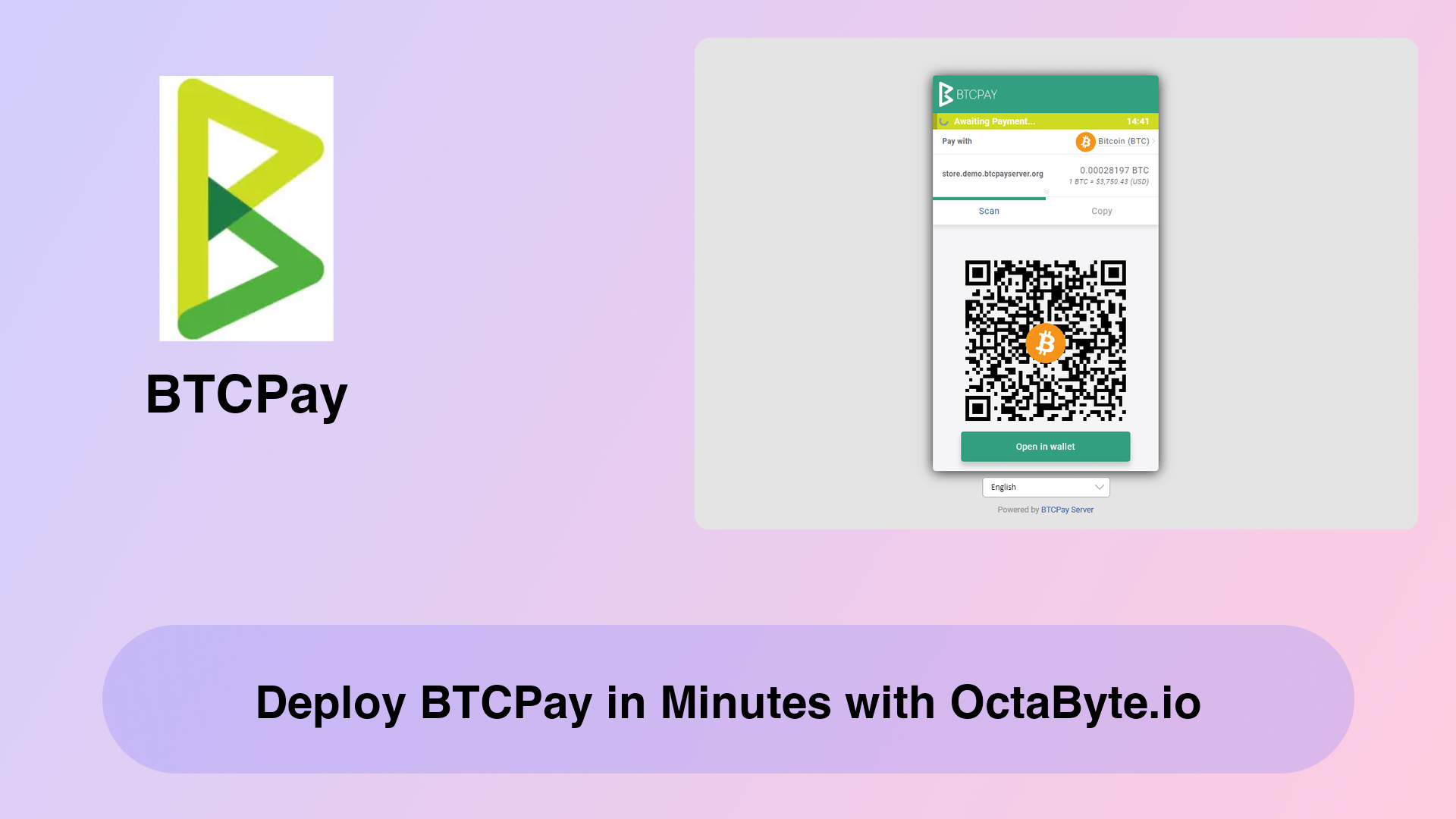 Deploy BTCPay in Minutes with OctaByte.io