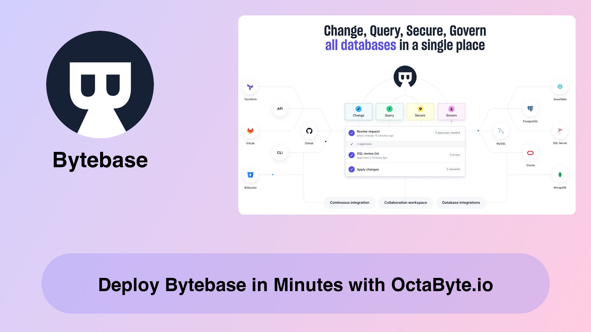 Deploy Bytebase in Minutes with OctaByte.io