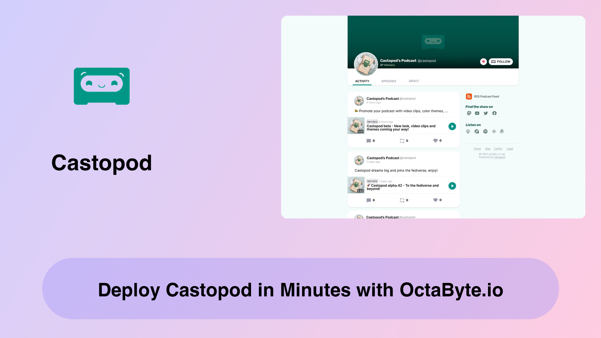 Deploy Castopod in Minutes with OctaByte.io