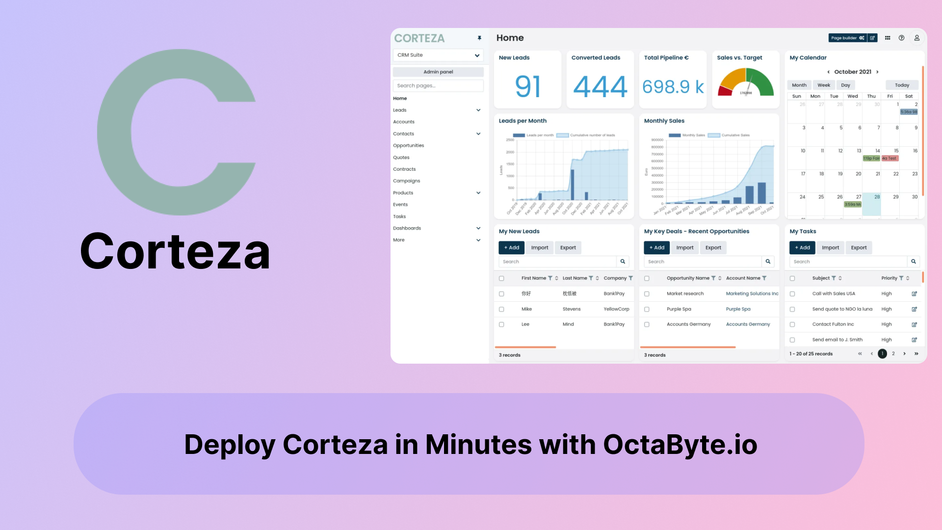 Deploy Corteza in Minutes with OctaByte.io