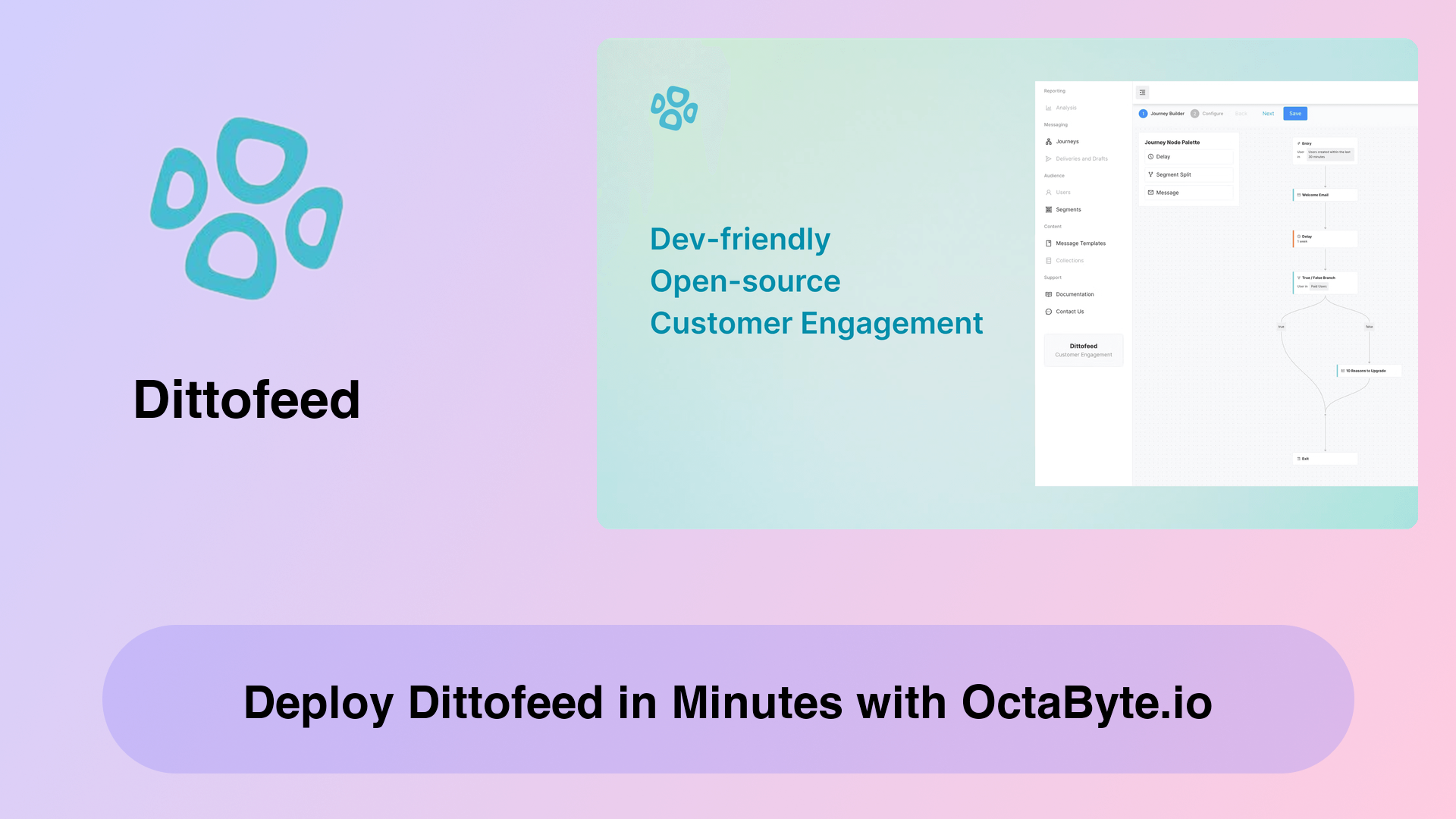 Deploy Dittofeed in Minutes with OctaByte.io