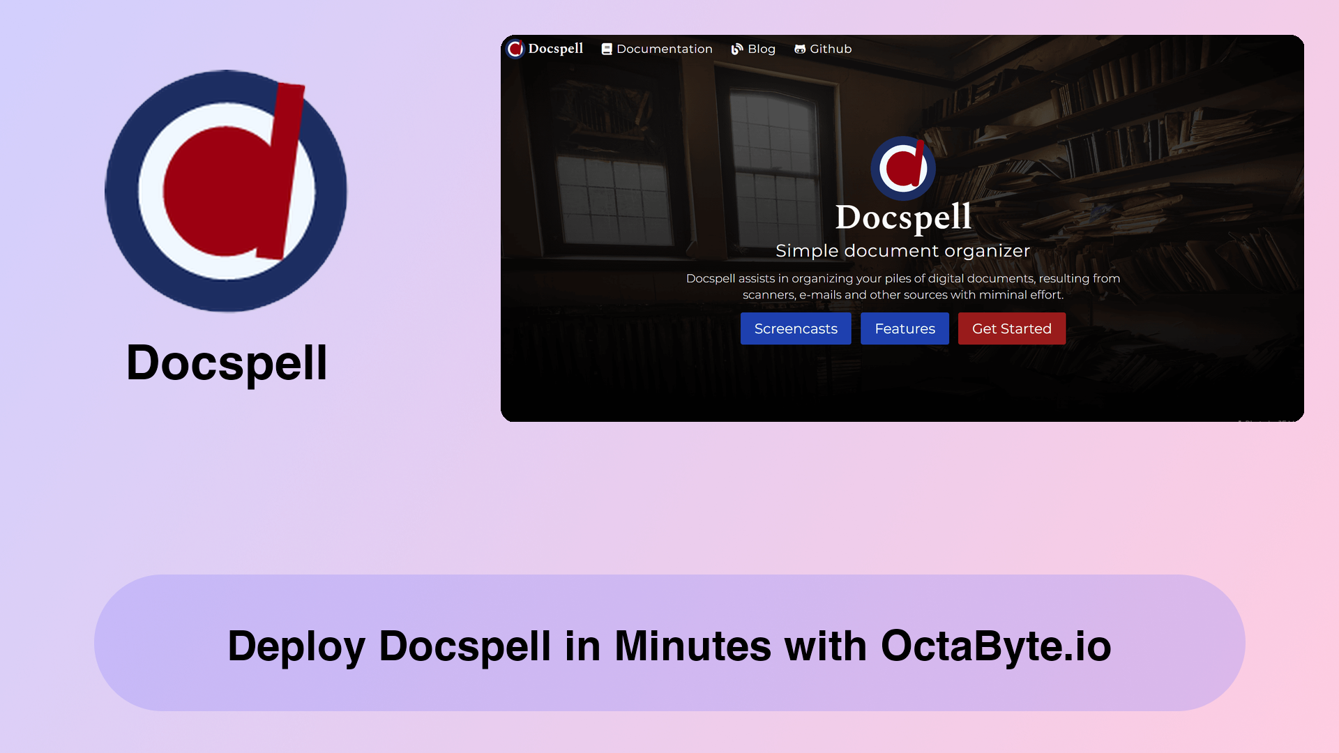 Deploy Docspell in Minutes with OctaByte.io