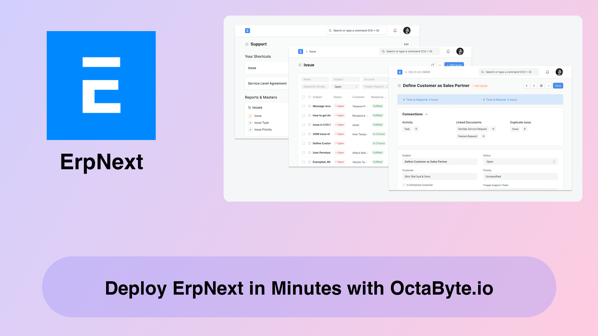 Deploy ErpNext in Minutes with OctaByte.io